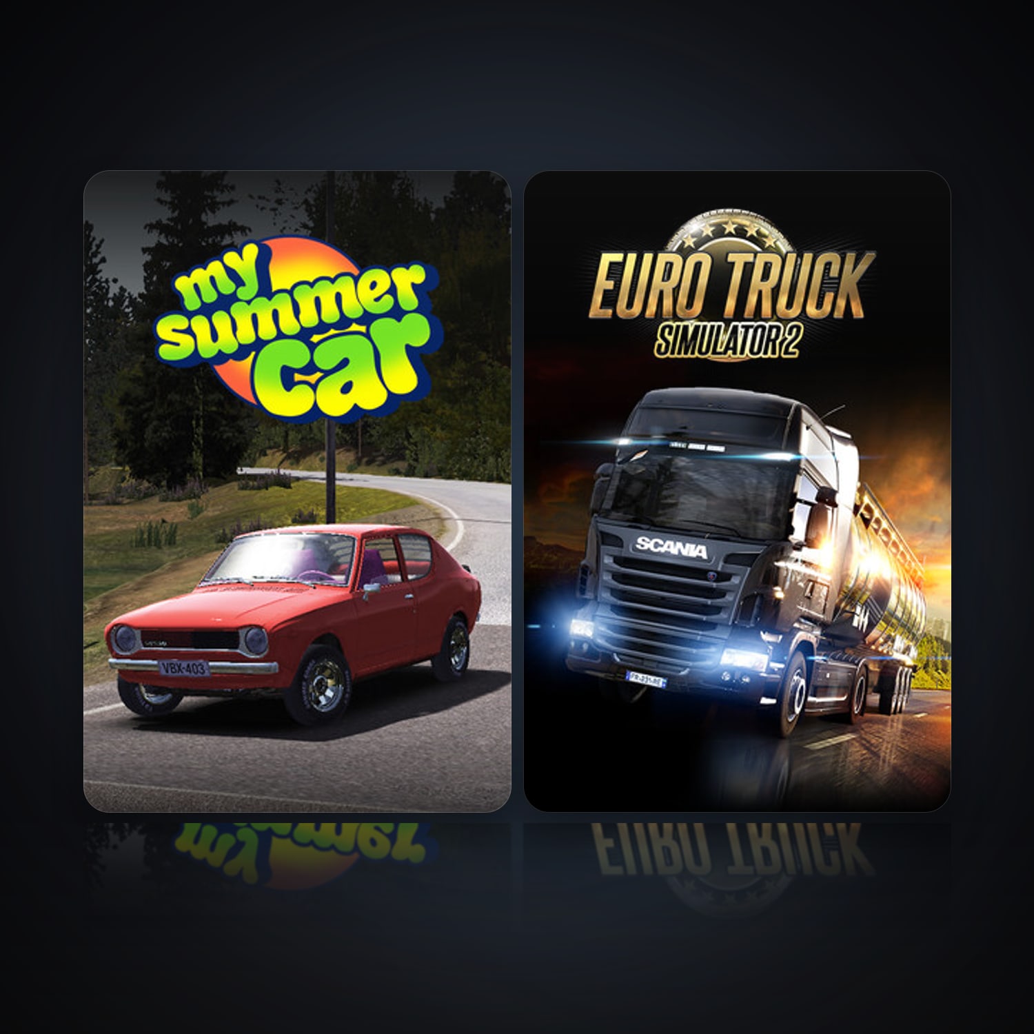 My Summer Car & Euro Truck Simulator 2 — HabibiAccounts