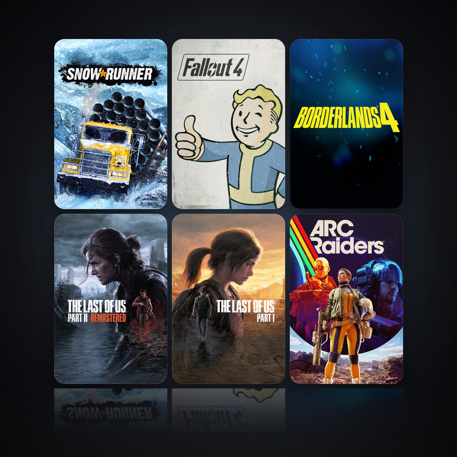 SnowRunner & Fallout 4 | 11 Games | Clean — HabibiAccounts