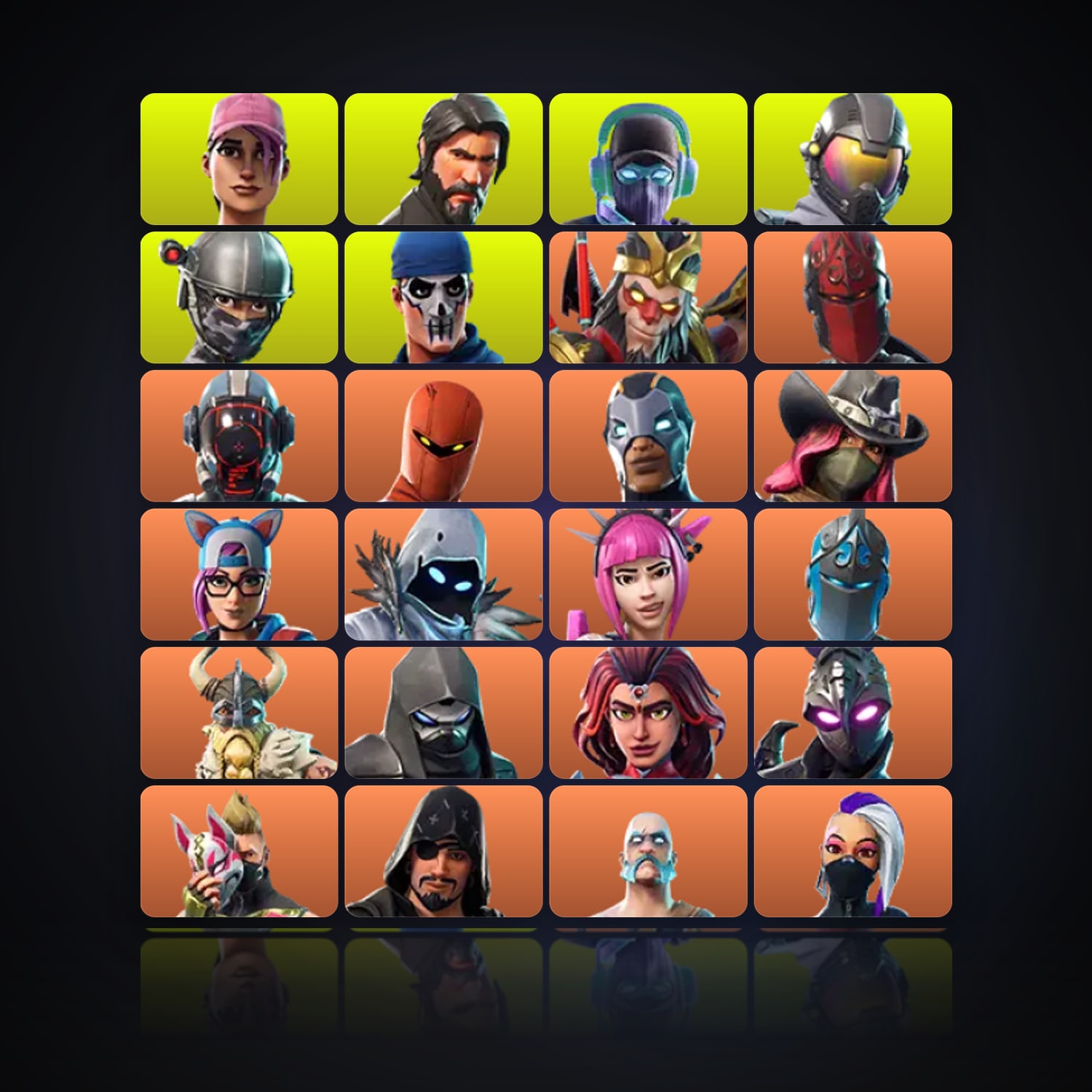 Fortnite | 93 Skins | 2.1K V-Bucks | Level 438 | 56 Wins — HabibiAccounts