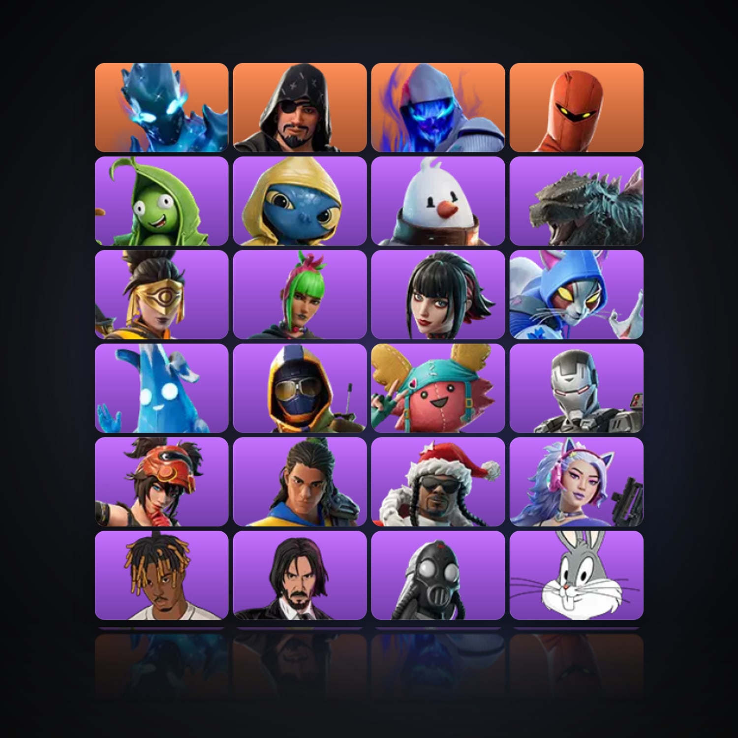 Fortnite | 91 Skins | 700 V-Bucks | Level 2287 | 238 Wins — HabibiAccounts