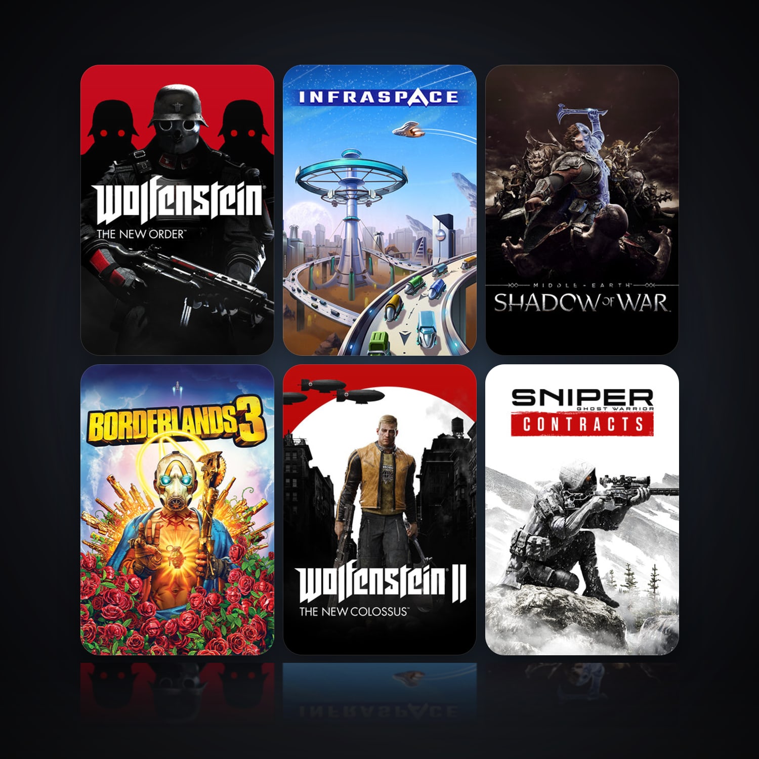Wolfenstein: The New Order & InfraSpace | 44 Games | Clean — HabibiAccounts