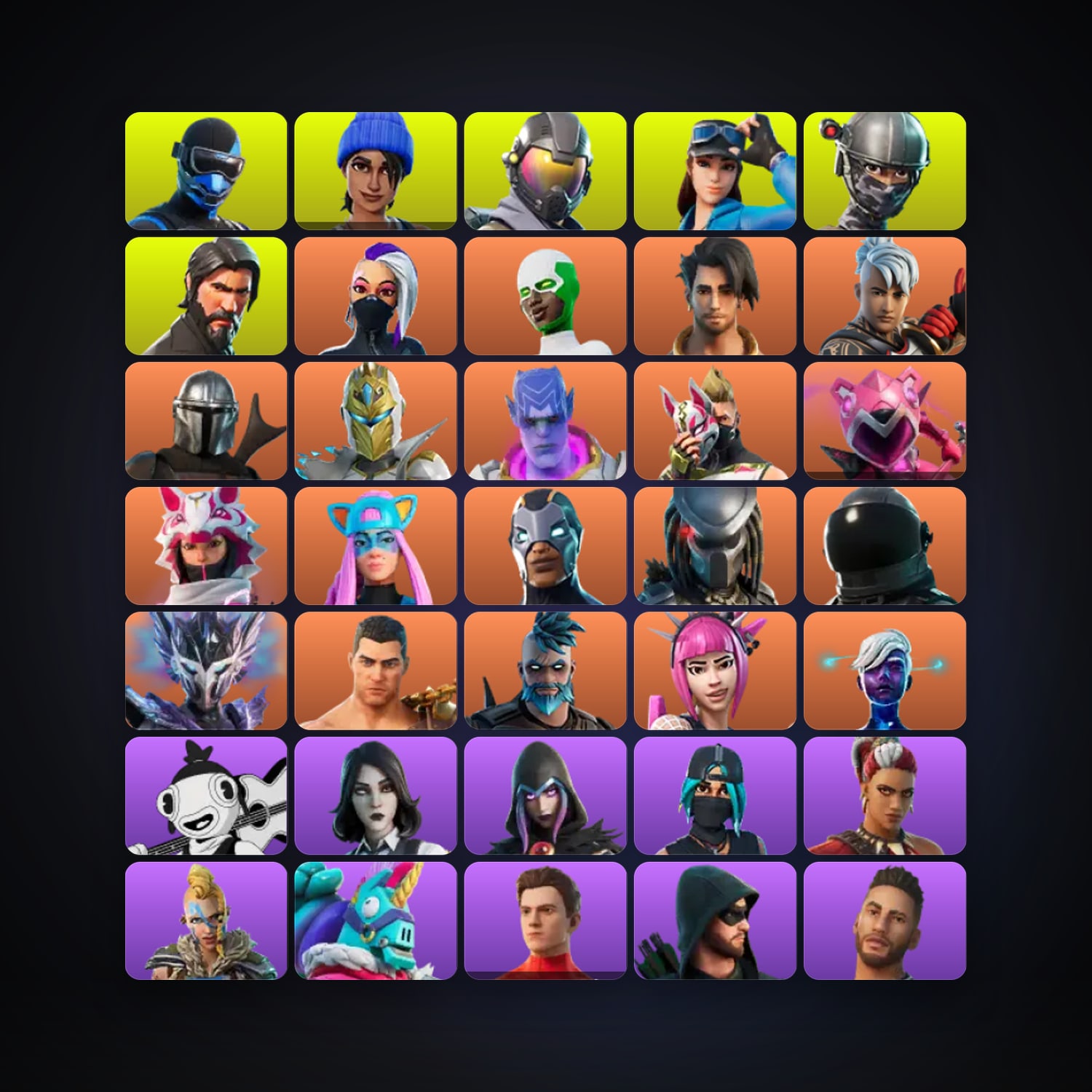 Fortnite | 99 Skins | Level 1375 | 207 Wins — HabibiAccounts