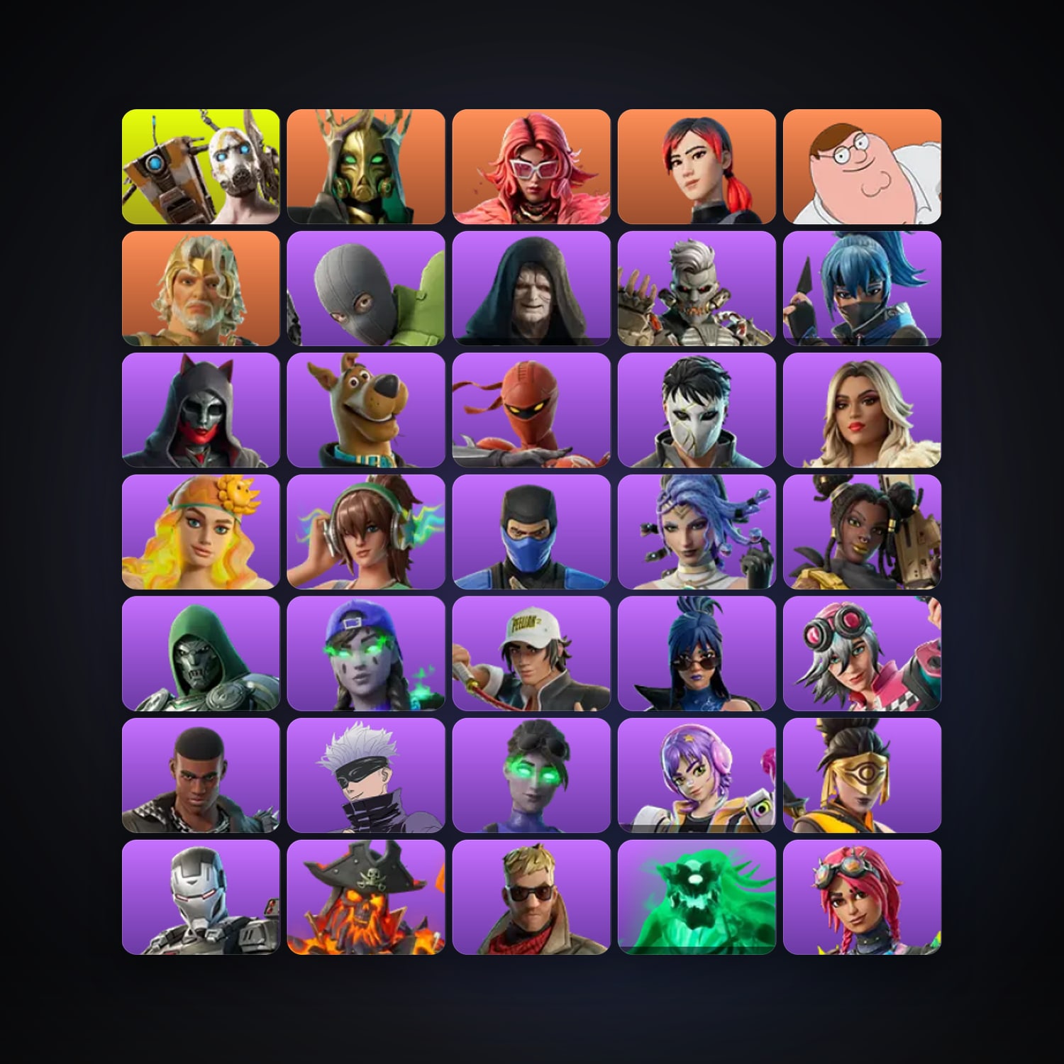 Fortnite | 163 Skins | 550 V-Bucks | Level 4366 | 1.1K Wins — HabibiAccounts