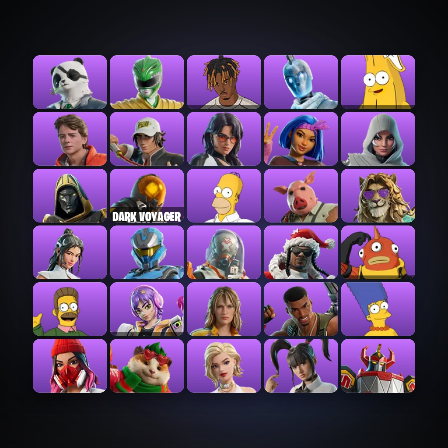 Fortnite | 30 Skins | 500 V-Bucks | Level 1122 | 52 Wins — HabibiAccounts