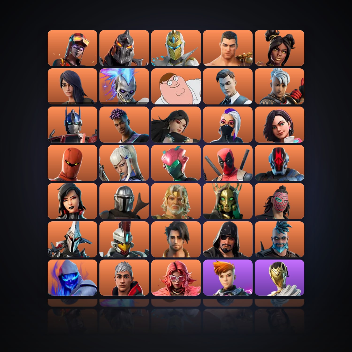 Fortnite | 129 Skins | 600 V-Bucks | Level 2555 | 571 Wins — HabibiAccounts