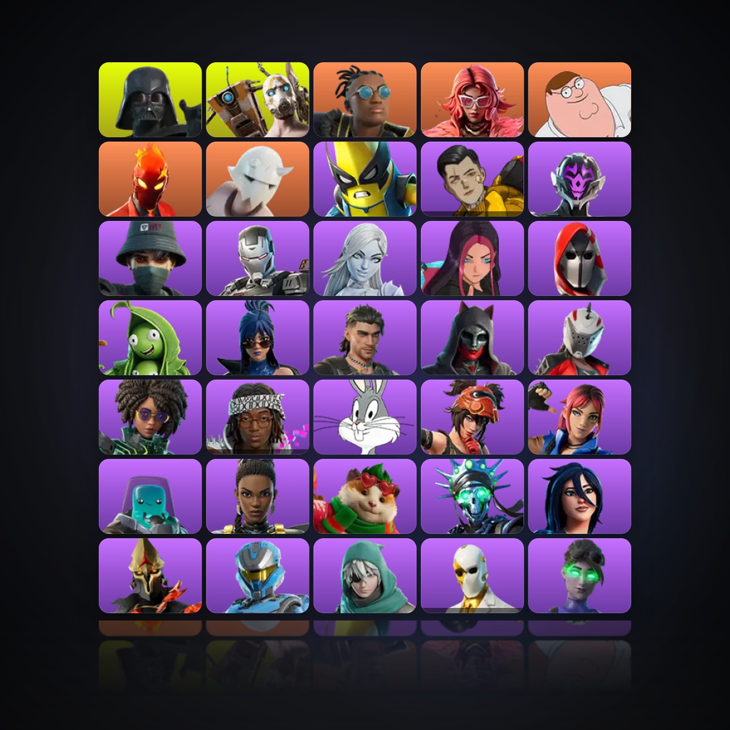 Fortnite | 130 Skins | 2.4K V-Bucks | Level 3415 | 180 Wins — HabibiAccounts
