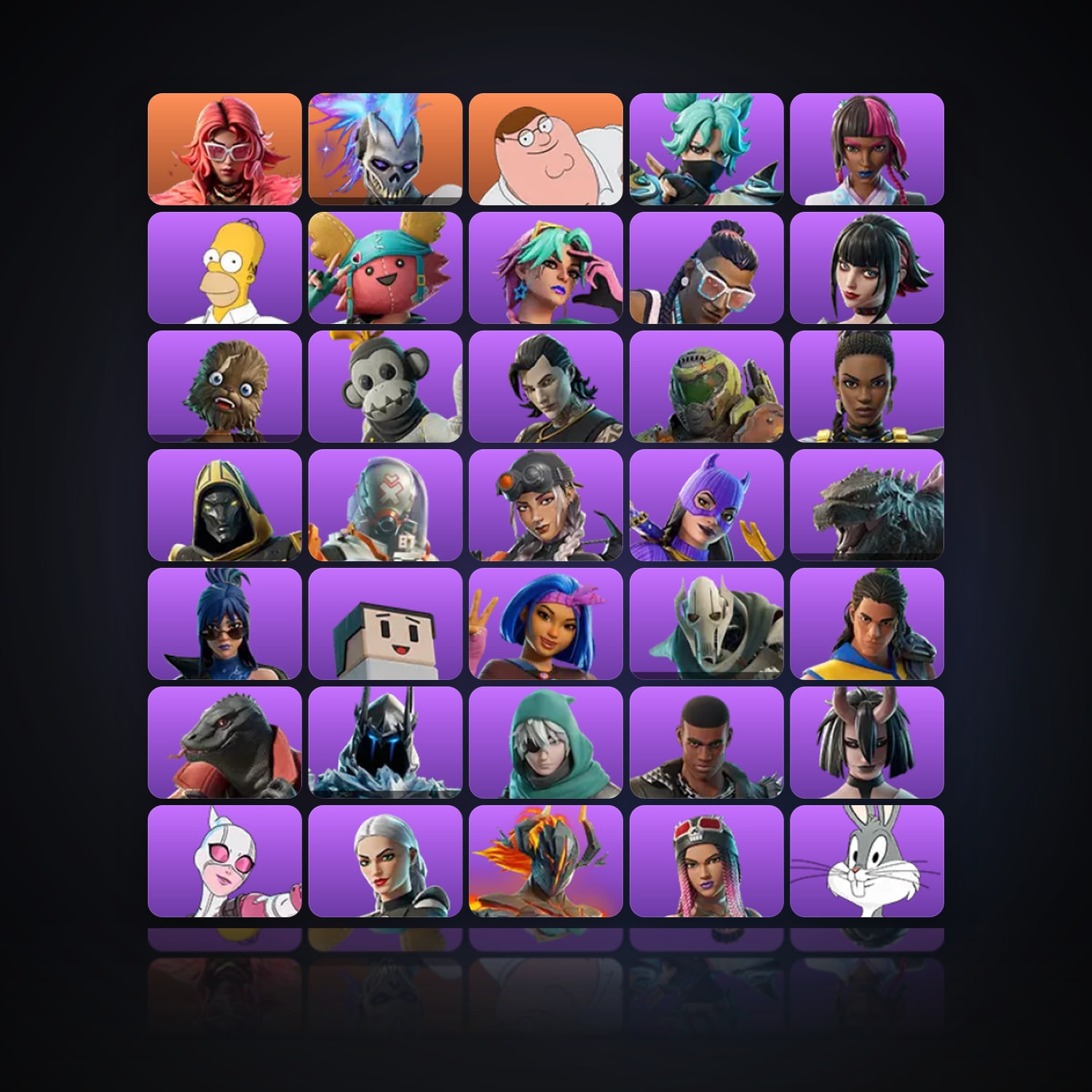 Fortnite | 157 Skins | 500 V-Bucks | Level 2878 | 79 Wins — HabibiAccounts