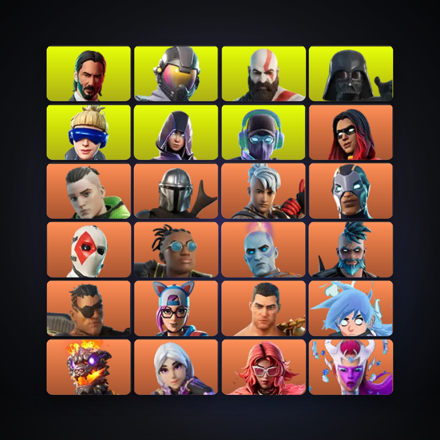 John Wick — Rogue Agent — 494 skins — 650 V-Bucks — lvl 7229 — HabibiAccounts