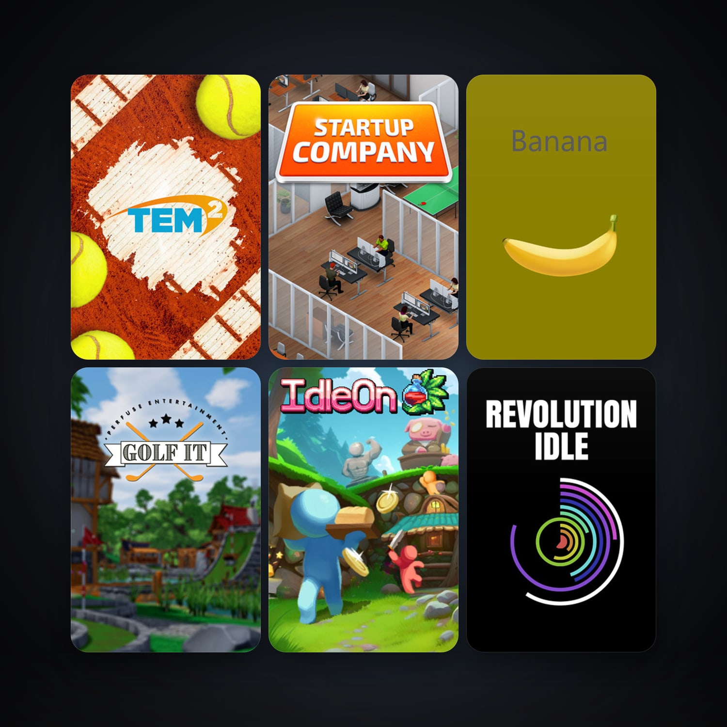 Golf It! + Startup Company, 11 games, clean — HabibiAccounts