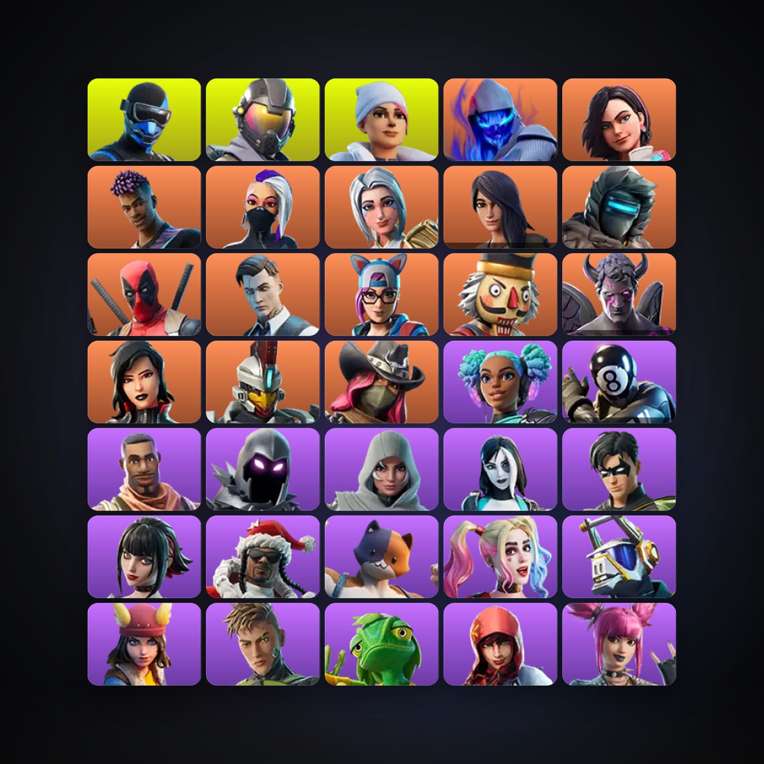 Fortnite | 104 Skins | 300 V-Bucks | Level 1345 | 98 Wins — HabibiAccounts