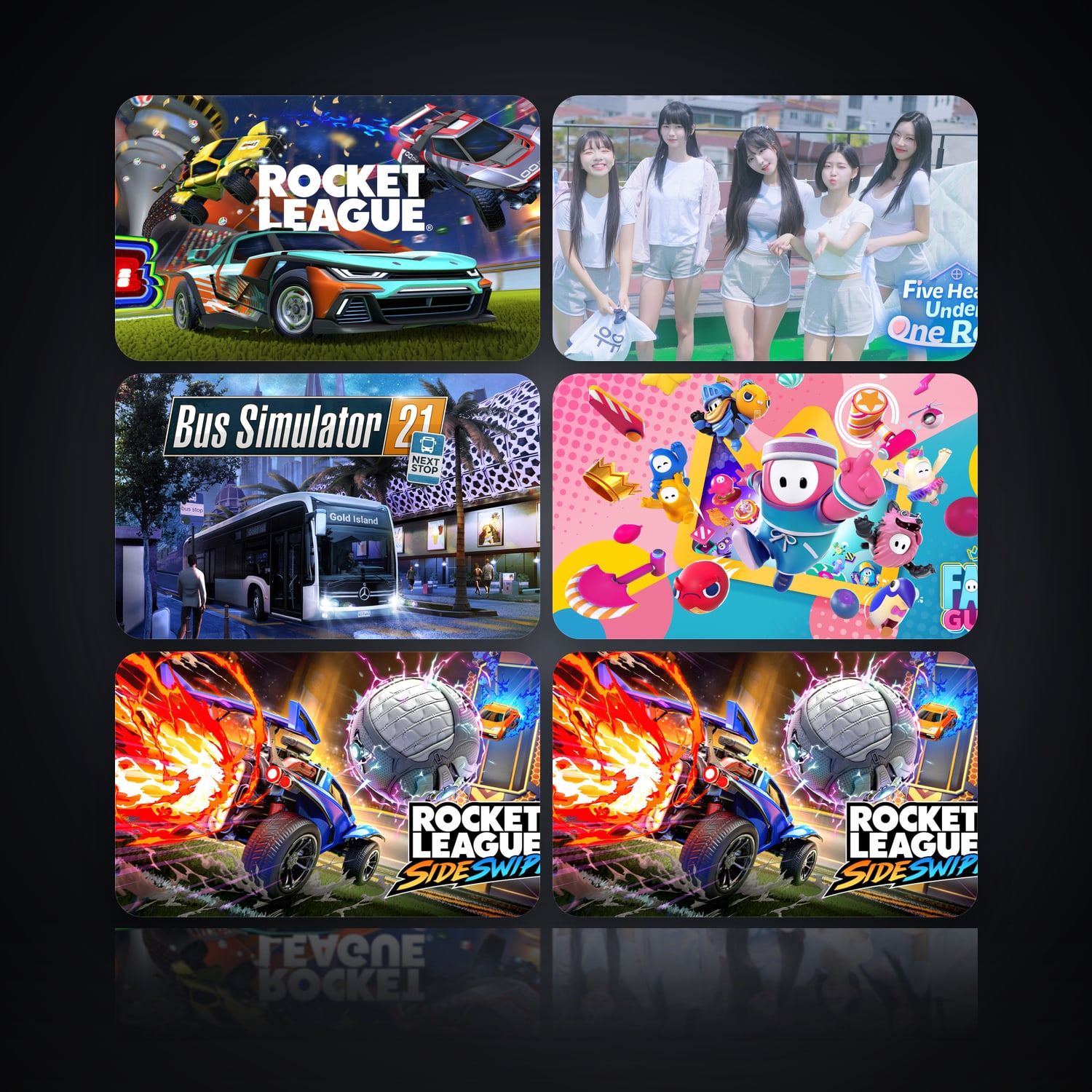 Rocket League & Five Hearts Under One Roof | 7 Games — HabibiAccounts
