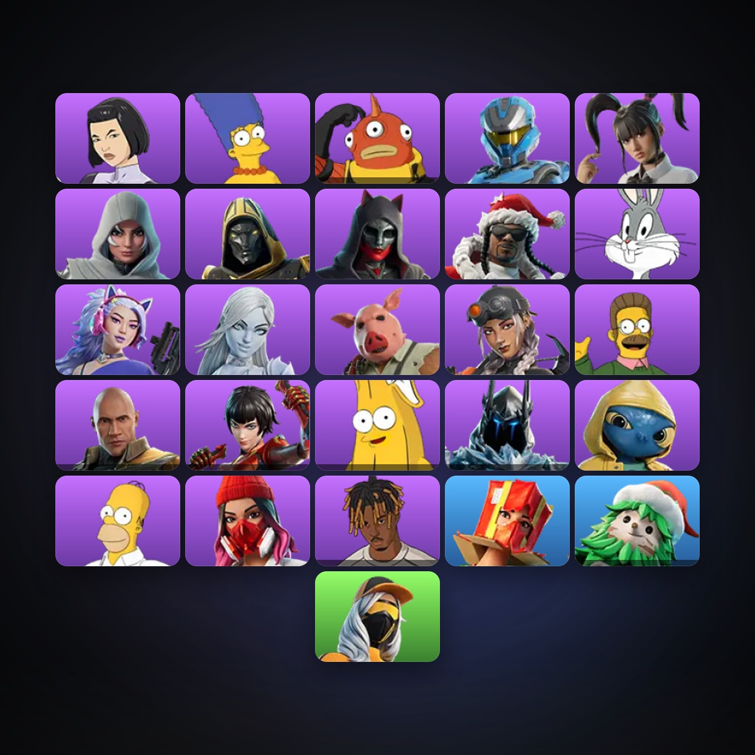 Fortnite | 26 Skins | 500 V-Bucks | Level 1482 | 76 Wins — HabibiAccounts
