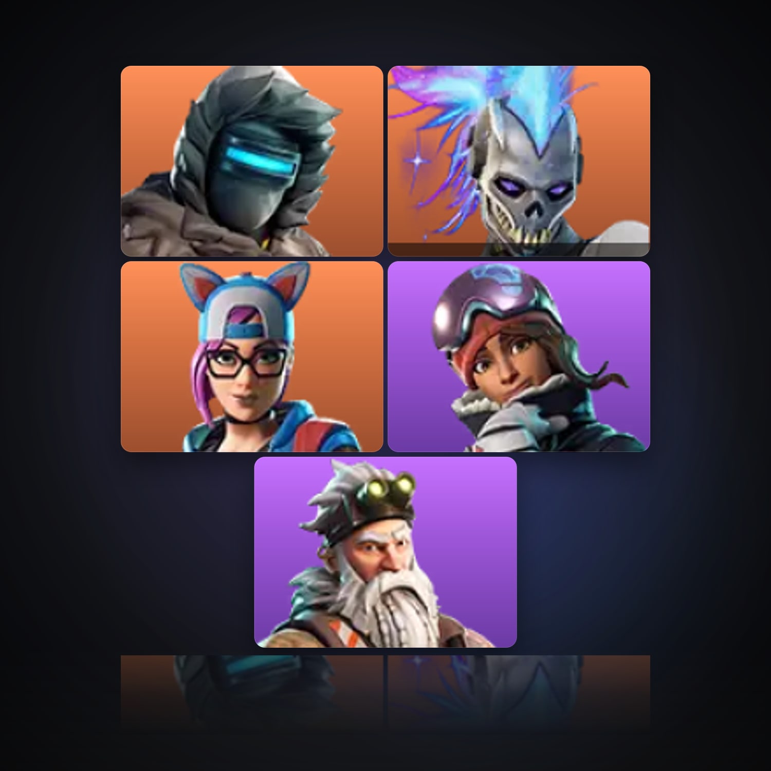 Fortnite | 5 Skins | 450 V-Bucks | Level 198 | 13 Wins — HabibiAccounts