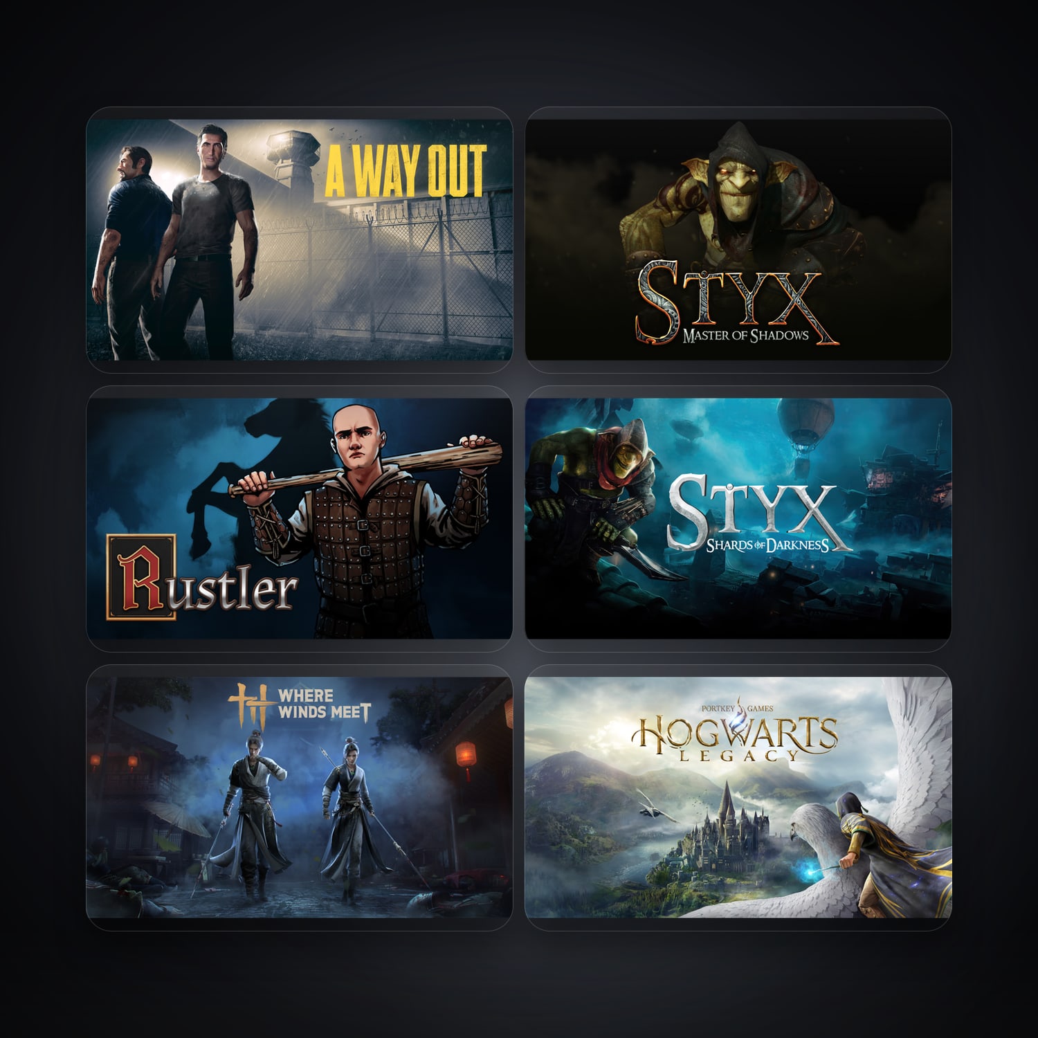 A Way Out & Styx: Master of Shadows | 6 Games — HabibiAccounts