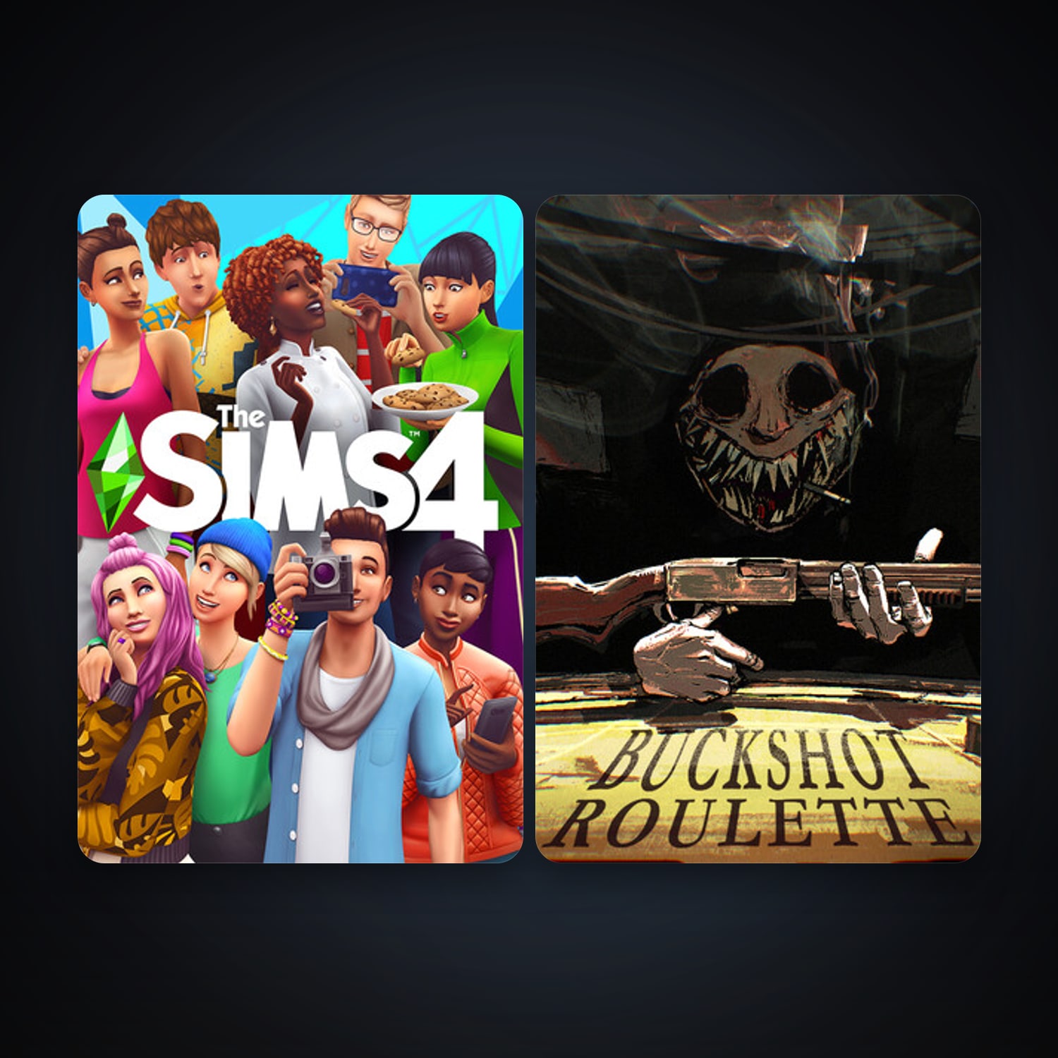 The Sims 4 + Buckshot Roulette, 4 games, clean — HabibiAccounts