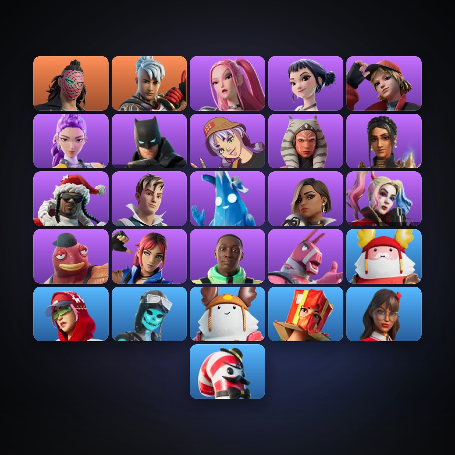 Fortnite | 26 Skins | 200 V-Bucks | Level 354 | 24 Wins — HabibiAccounts