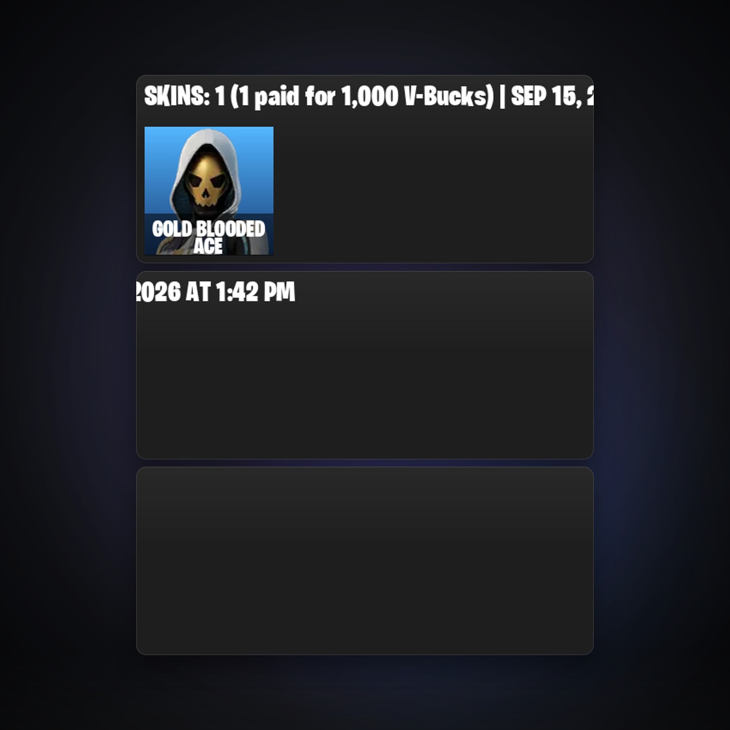 Fortnite | 1 Skins | Level 69 | 4 Wins — HabibiAccounts