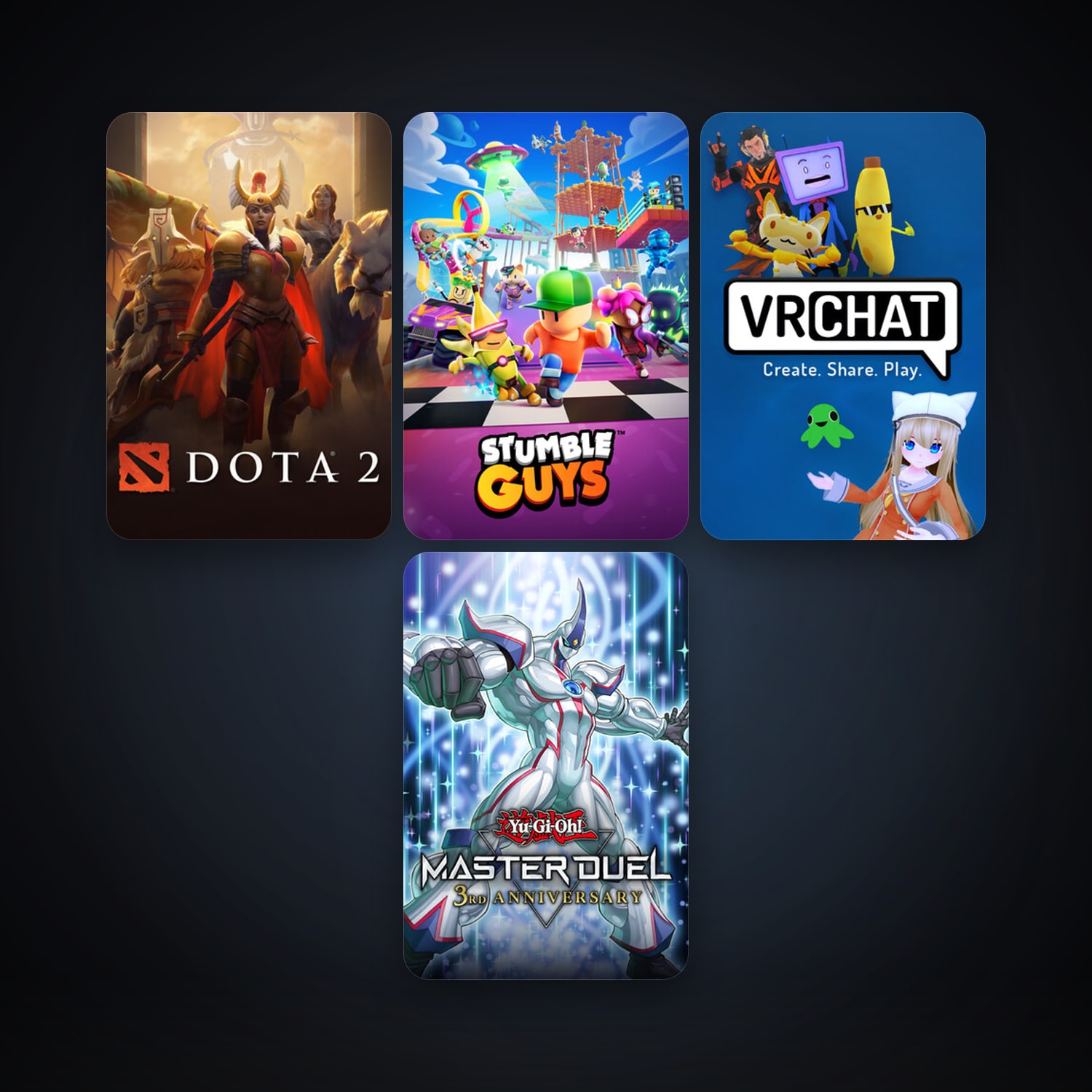 Dota 2 + VRChat, 9 games, clean — HabibiAccounts