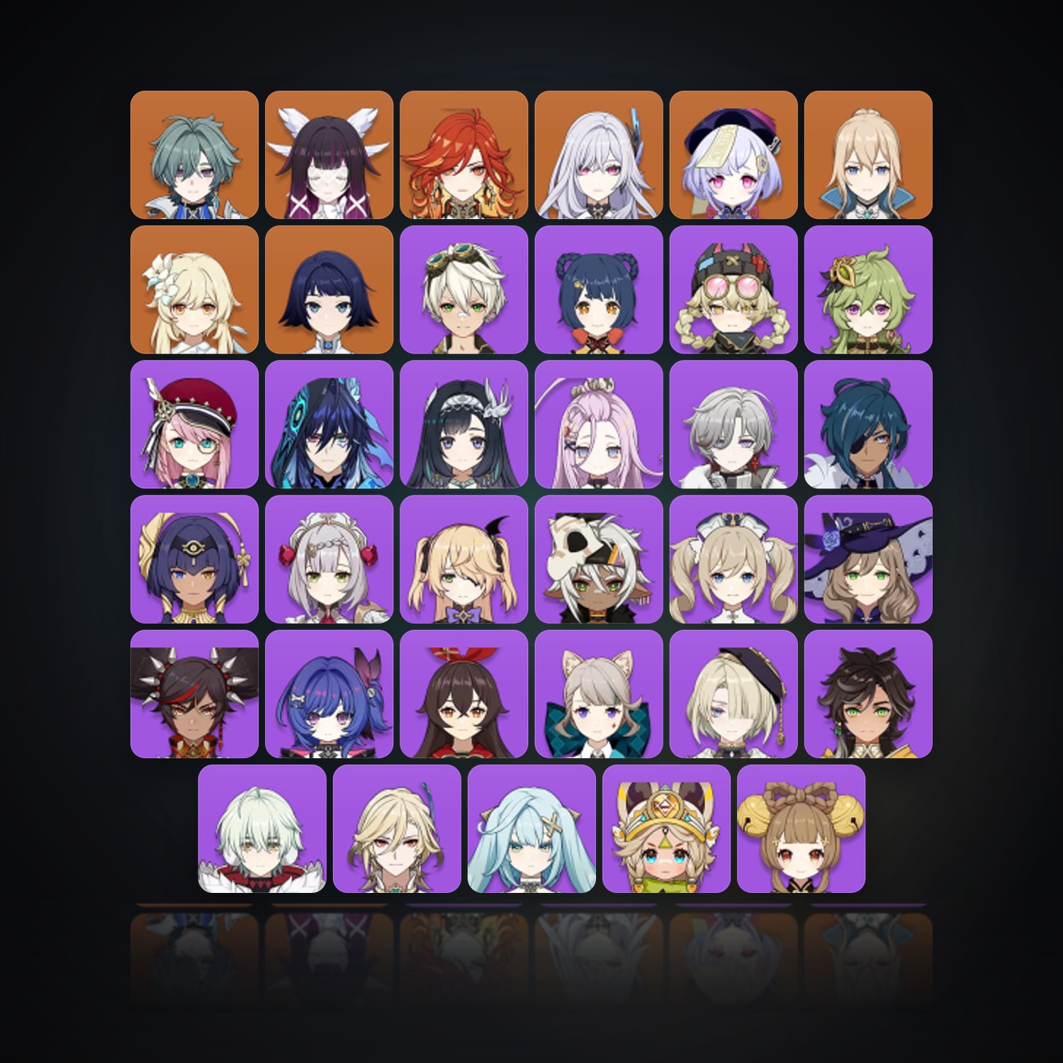 جينشن إمباكت | AR 50 | 37 شخصية | 6× 5★ — HabibiAccounts