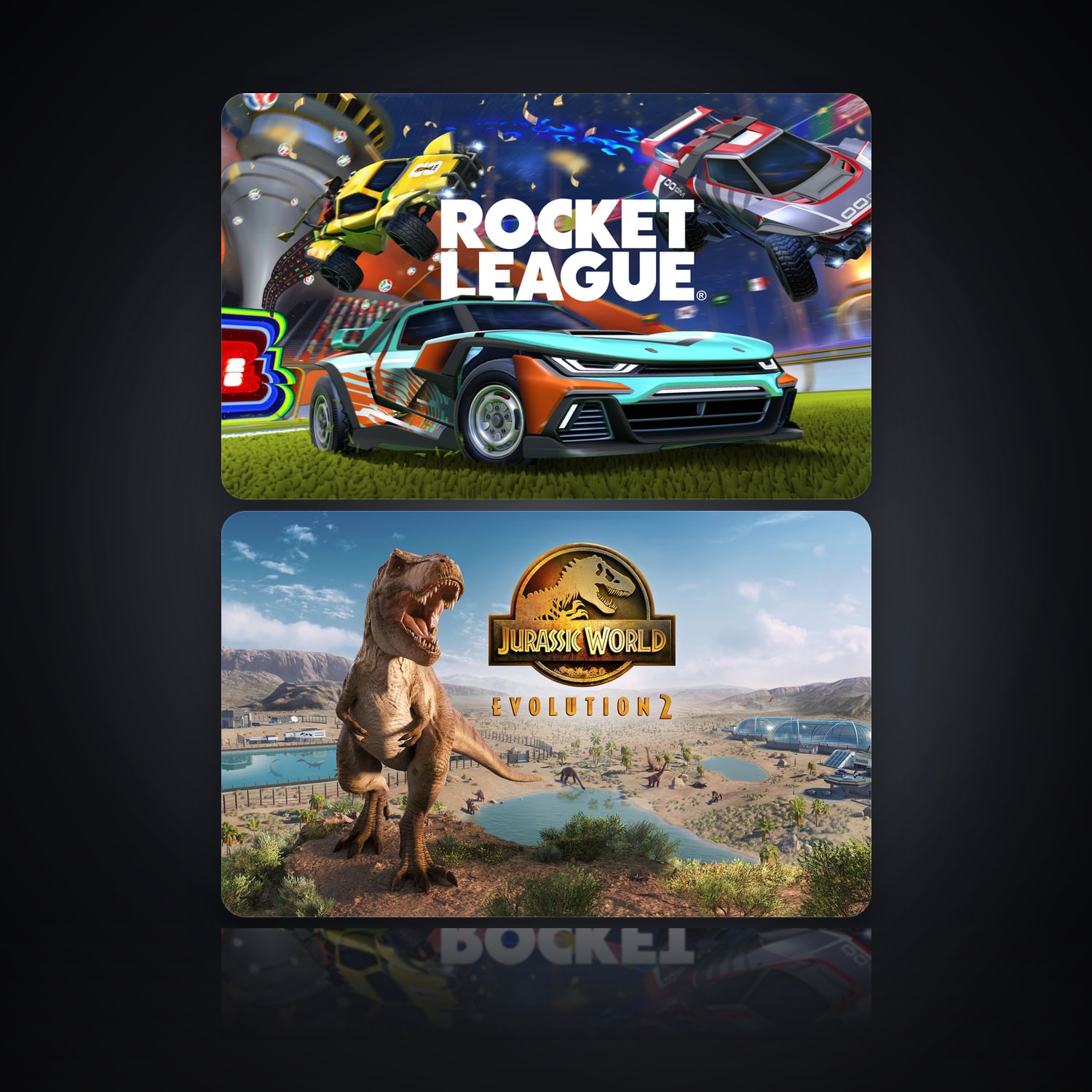 هالحساب إبك فيه Rocket League وJurassic World Evolution 2، DE — HabibiAccounts