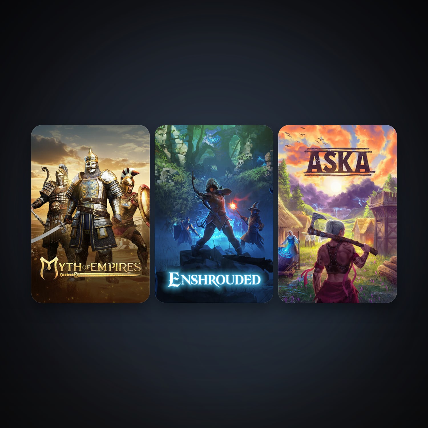 Enshrouded + Myth of Empires, 3 games, clean — HabibiAccounts