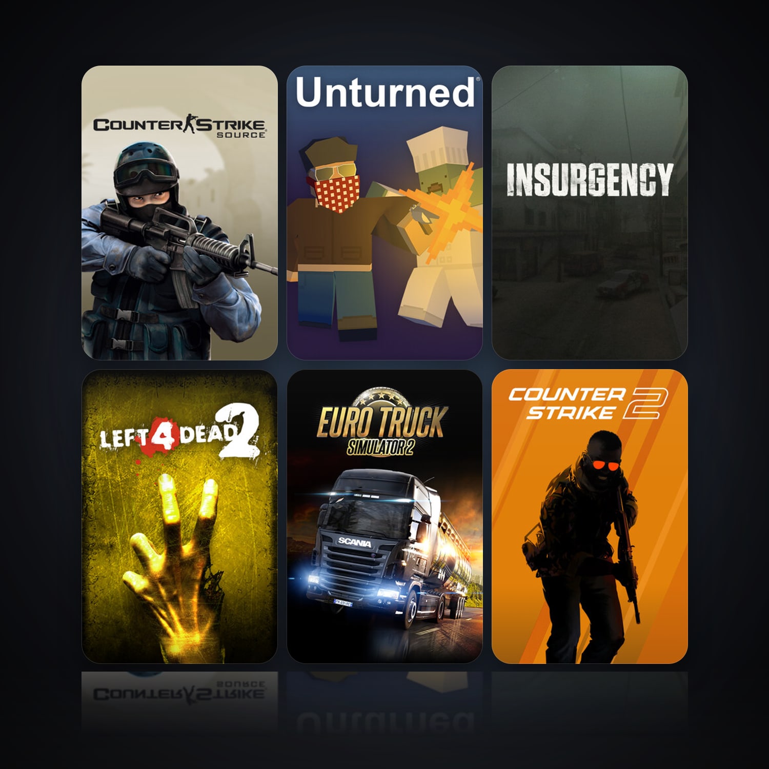 Counter-Strike: Source & Unturned | 25 Games | Clean — HabibiAccounts