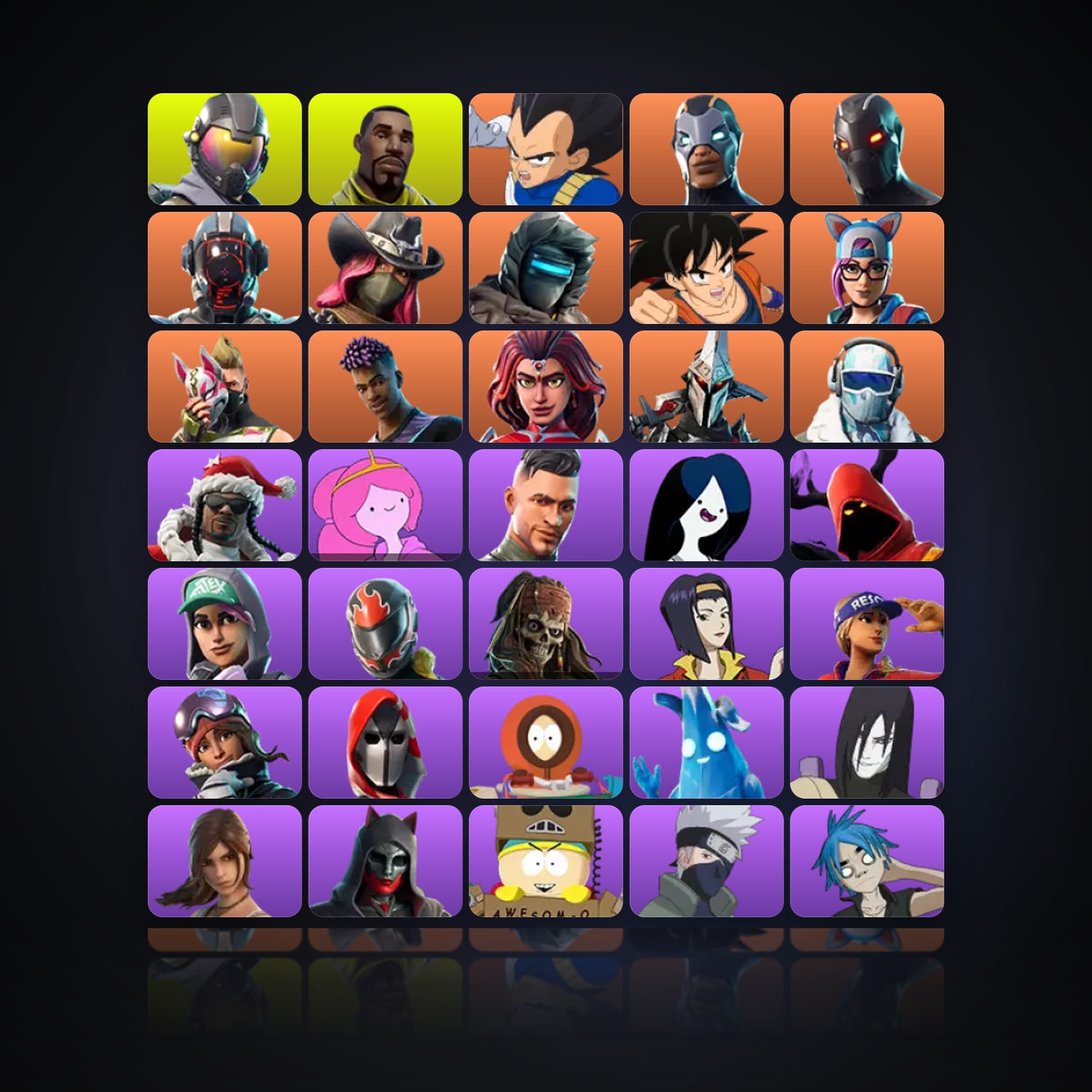 Fortnite | 77 Skins | 200 V-Bucks | Level 955 | 35 Wins — HabibiAccounts