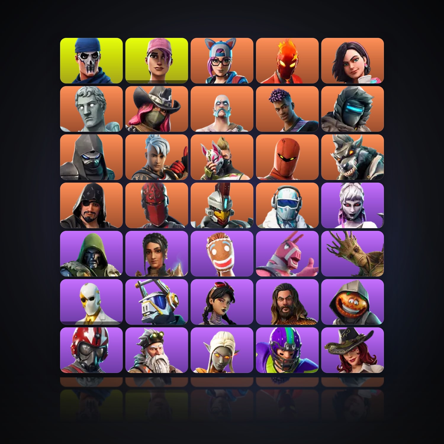 Fortnite | 99 Skins | 350 V-Bucks | Level 966 | 203 Wins — HabibiAccounts