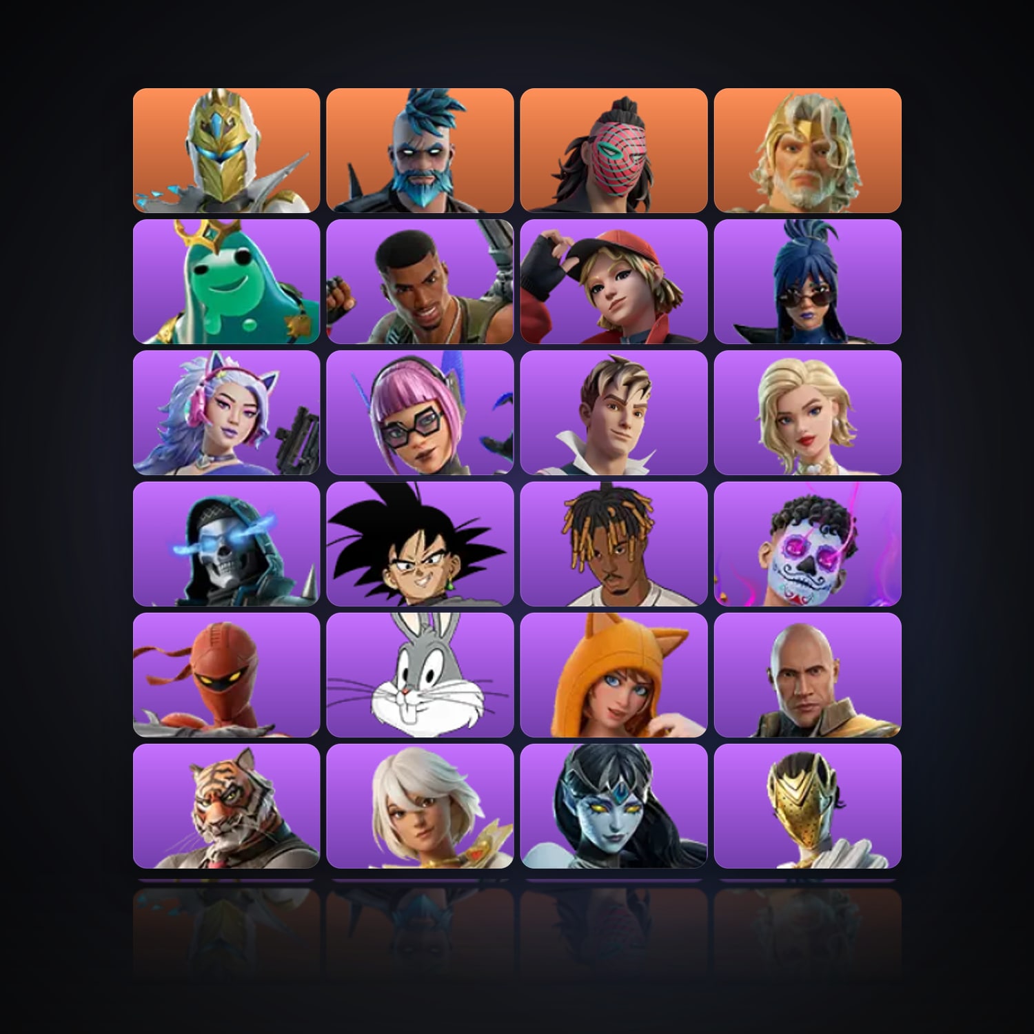 Fortnite | 80 Skins | 50 V-Bucks | Level 1927 | 98 Wins — HabibiAccounts