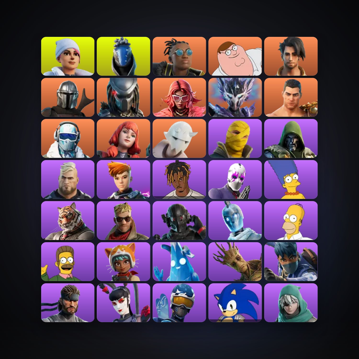 Fortnite | 95 Skins | Level 1851 | 174 Wins — HabibiAccounts