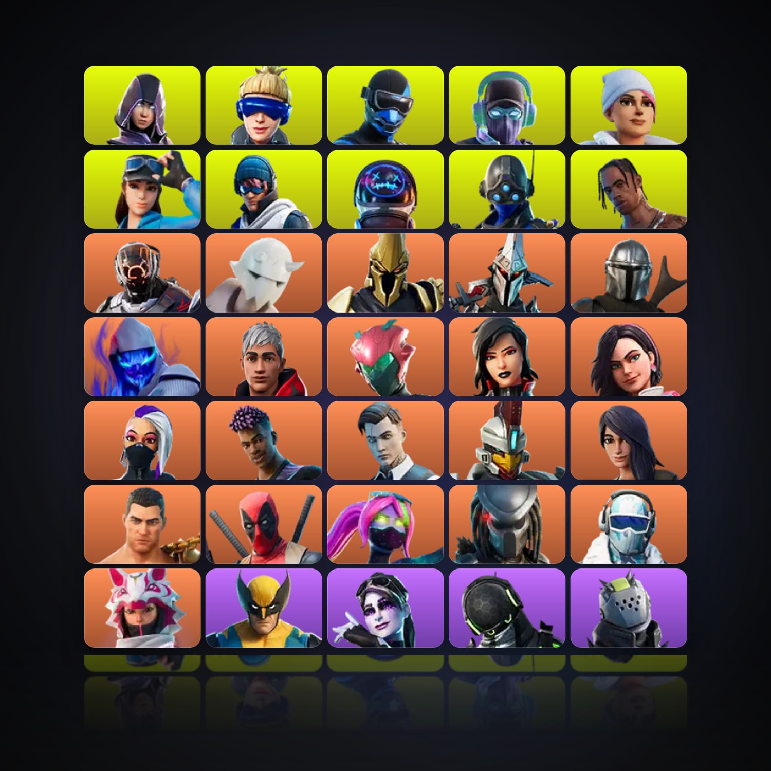 Fortnite | 120 Skins | 200 V-Bucks | Level 1423 | 259 Wins — HabibiAccounts