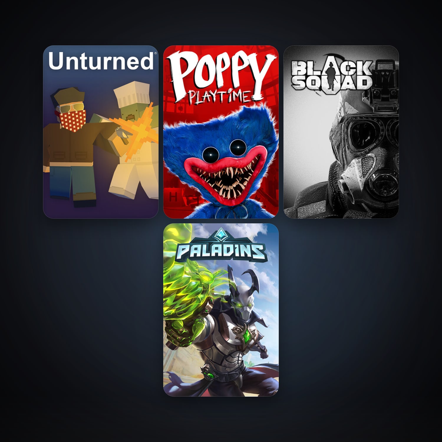 Unturned + Paladins, 13 games, clean — HabibiAccounts
