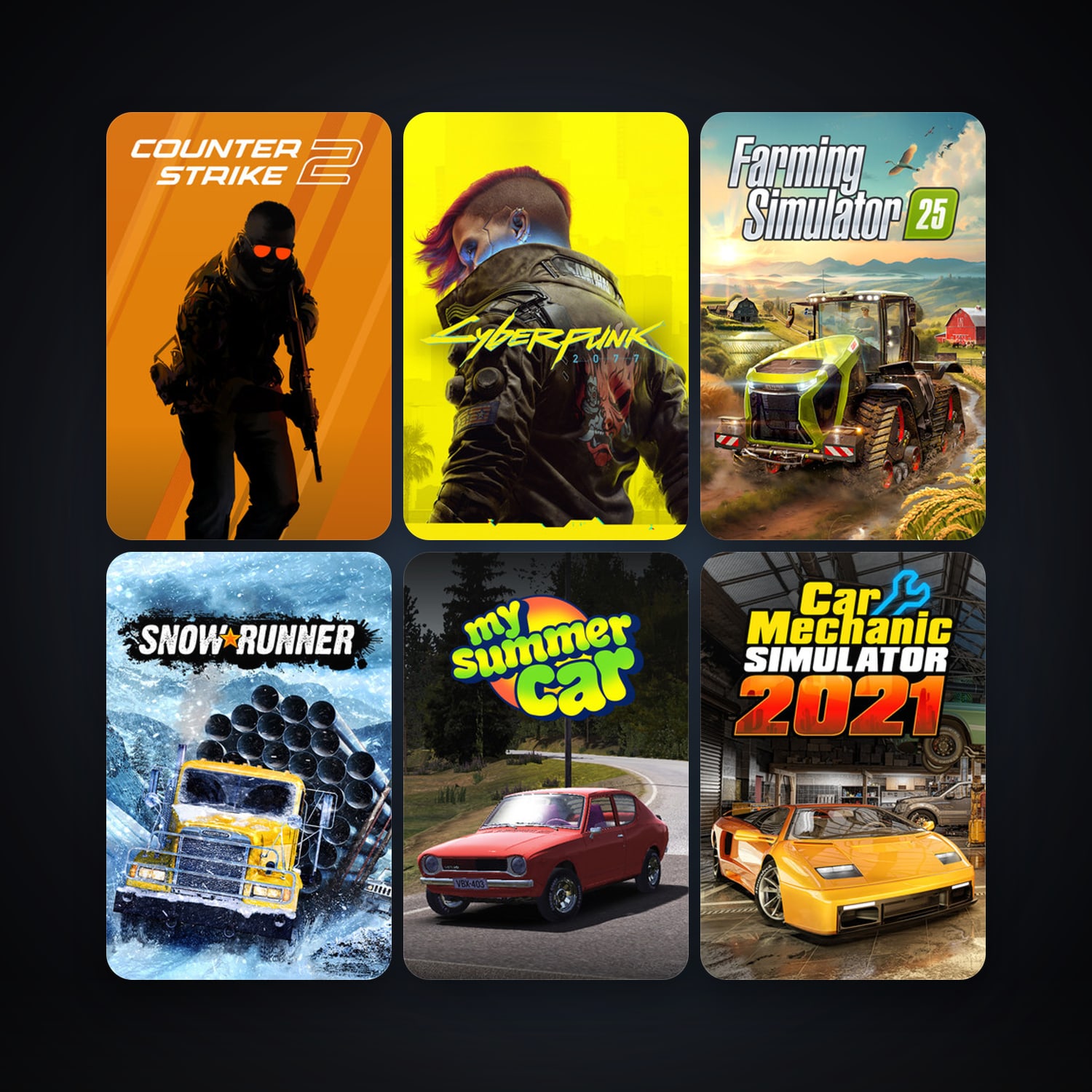 Farming Simulator 25 & SnowRunner | Level 21 | 55 Games | Clean — HabibiAccounts