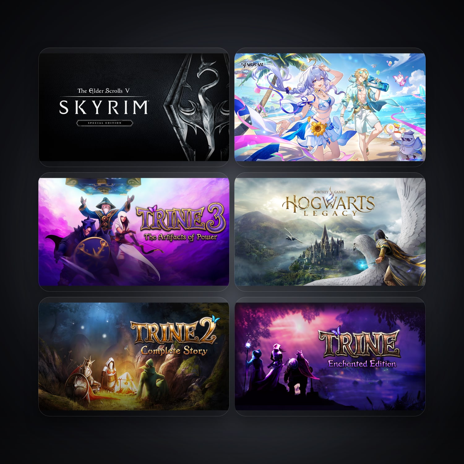 The Elder Scrolls V: Skyrim Special Edition & Honkai: Star Rail | 9 Games — HabibiAccounts