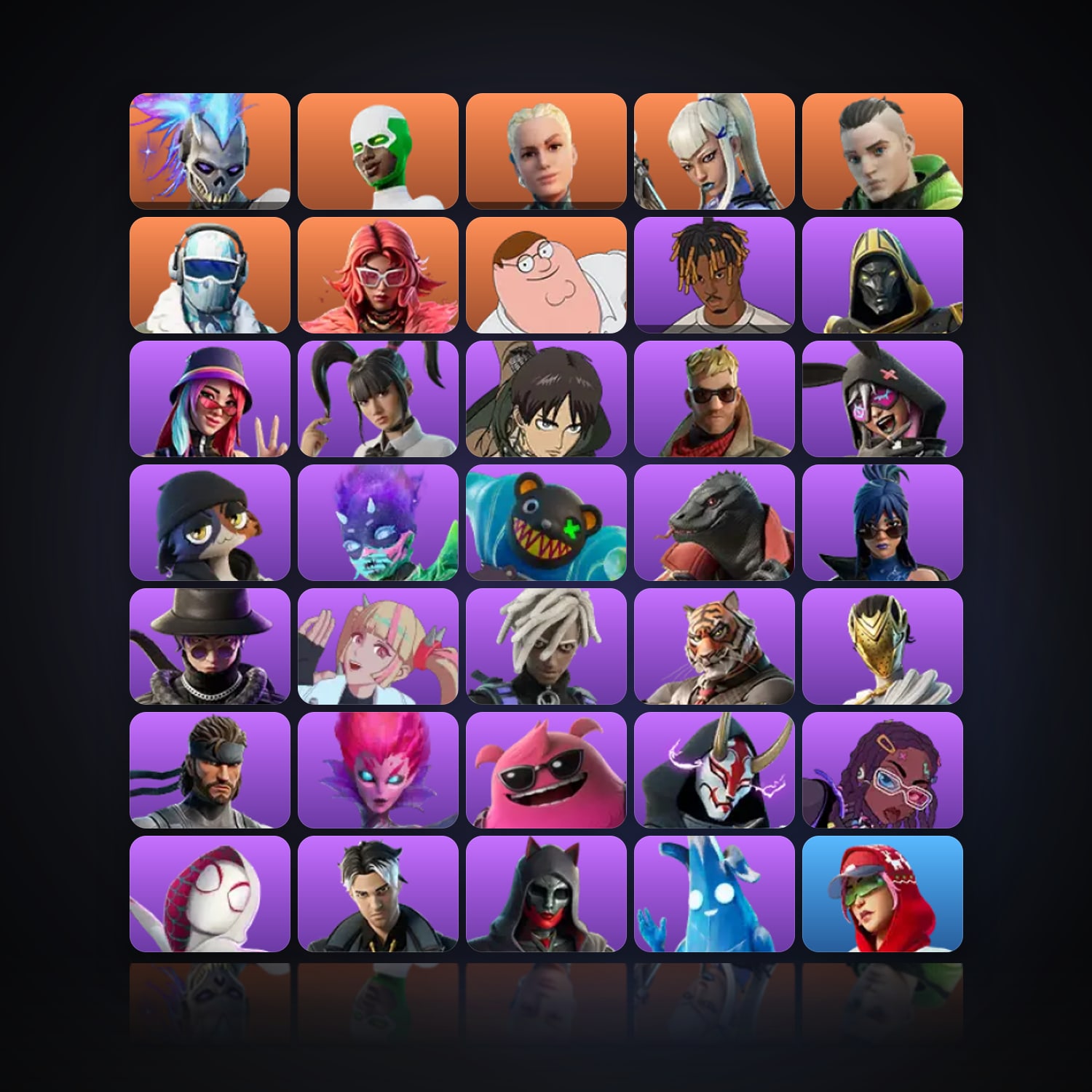 Fortnite | 51 Skins | 650 V-Bucks | Level 1911 | 135 Wins — HabibiAccounts