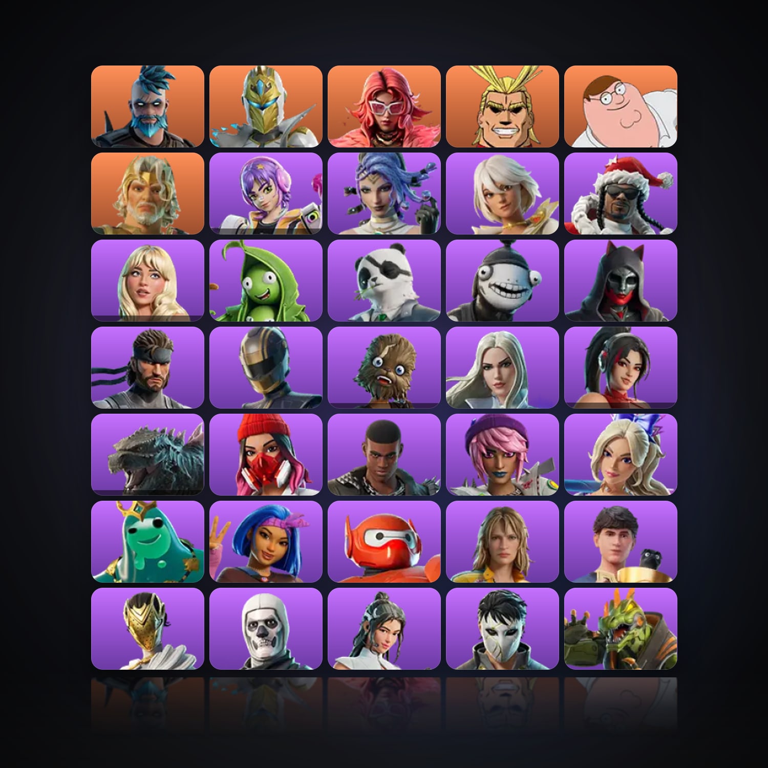 Fortnite | 127 Skins | 350 V-Bucks | Level 1485 | 128 Wins — HabibiAccounts