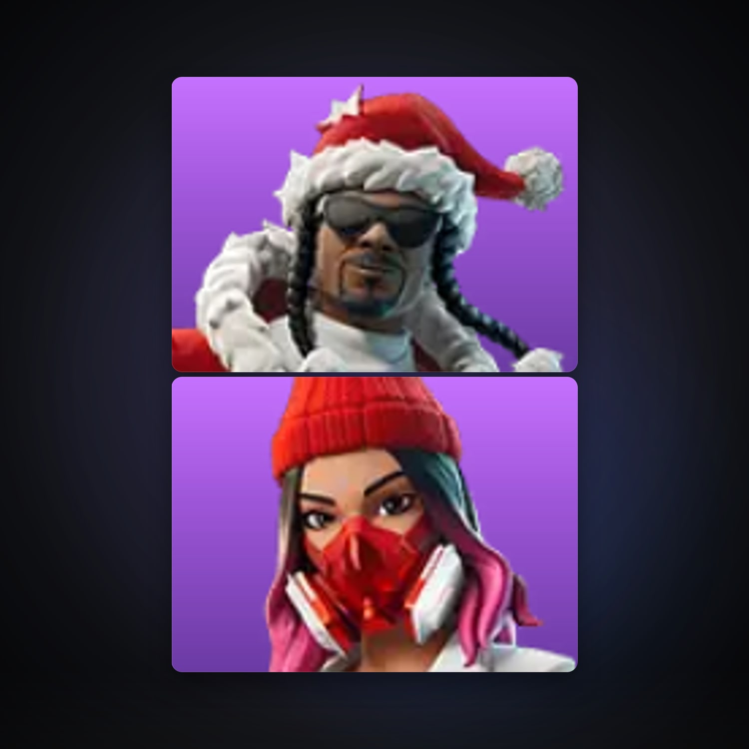 Fortnite locker — 2 skins — 100 V-Bucks — lvl 107 — HabibiAccounts