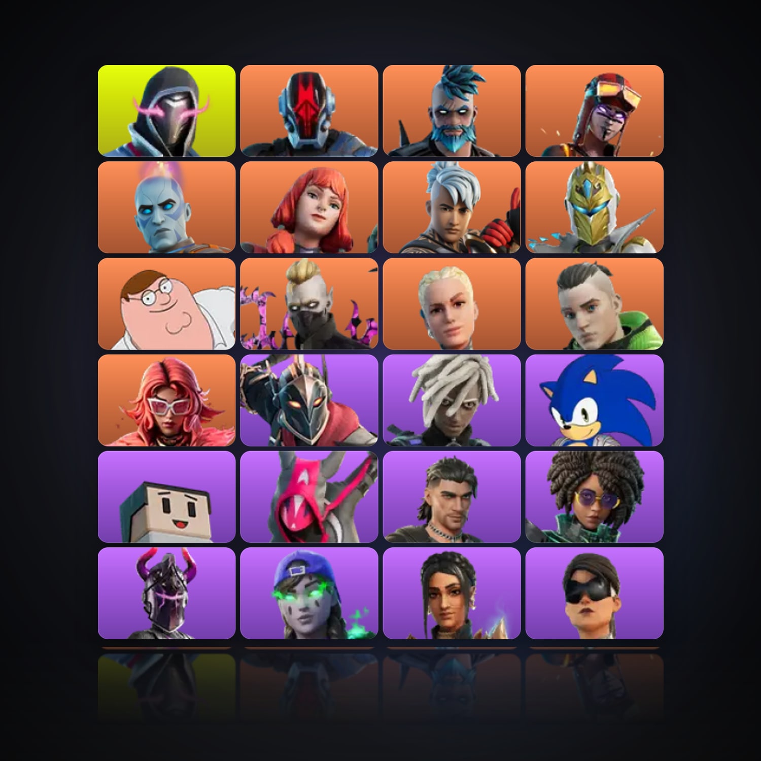 Fortnite | 107 Skins | 100 V-Bucks | Level 1555 | 226 Wins — HabibiAccounts