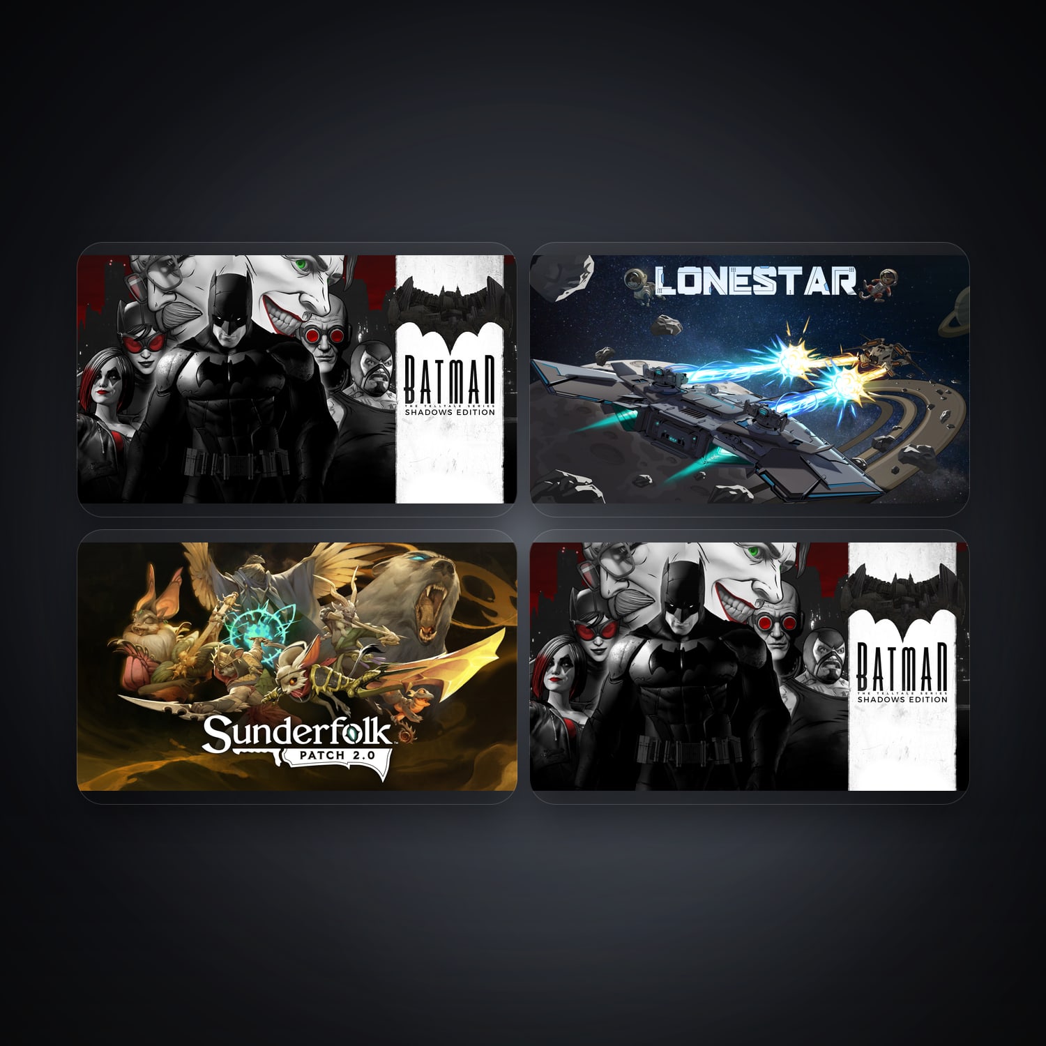 Telltale Batman Season 2 & LONESTAR | 4 Games — HabibiAccounts
