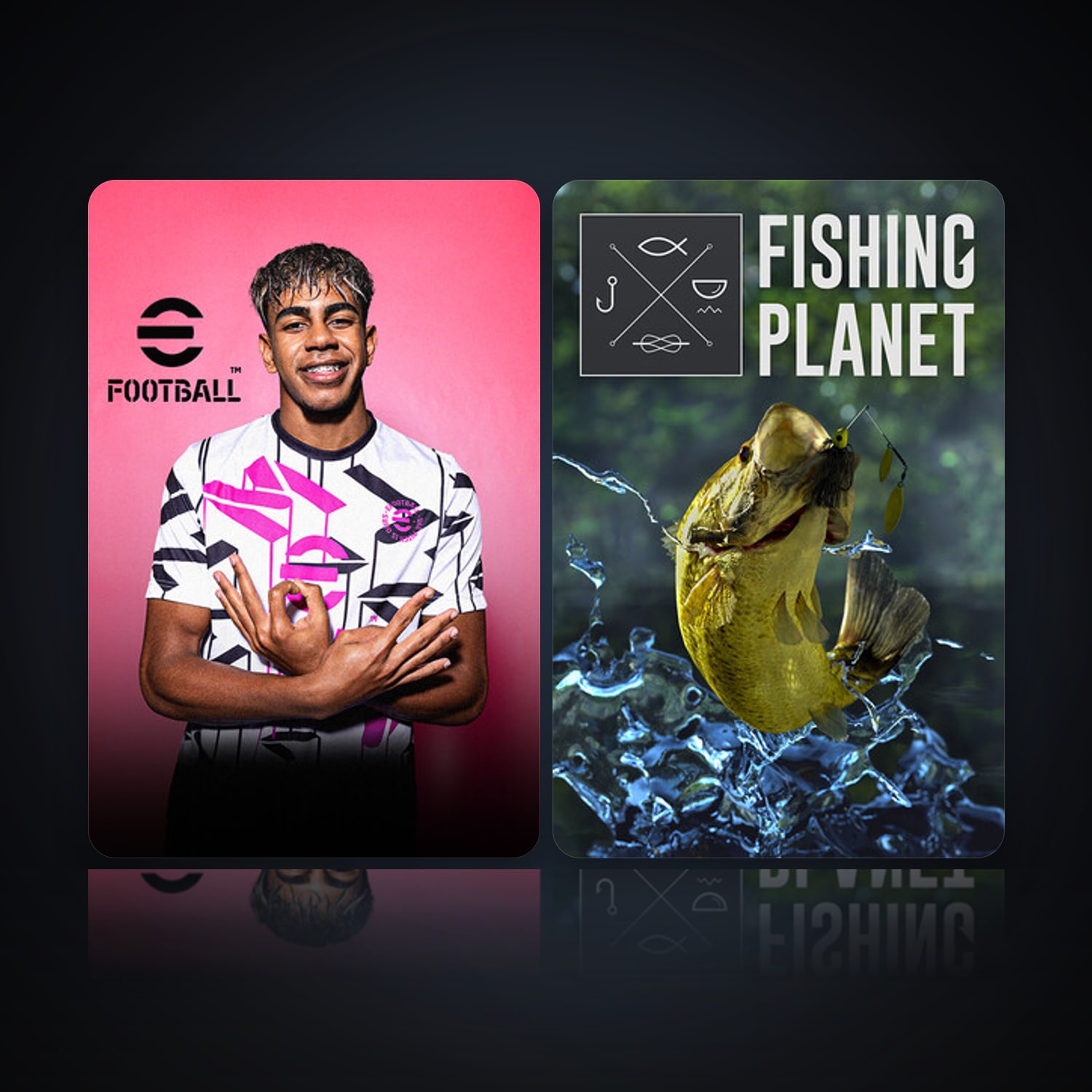 eFootball 2024 & Fishing Planet — HabibiAccounts