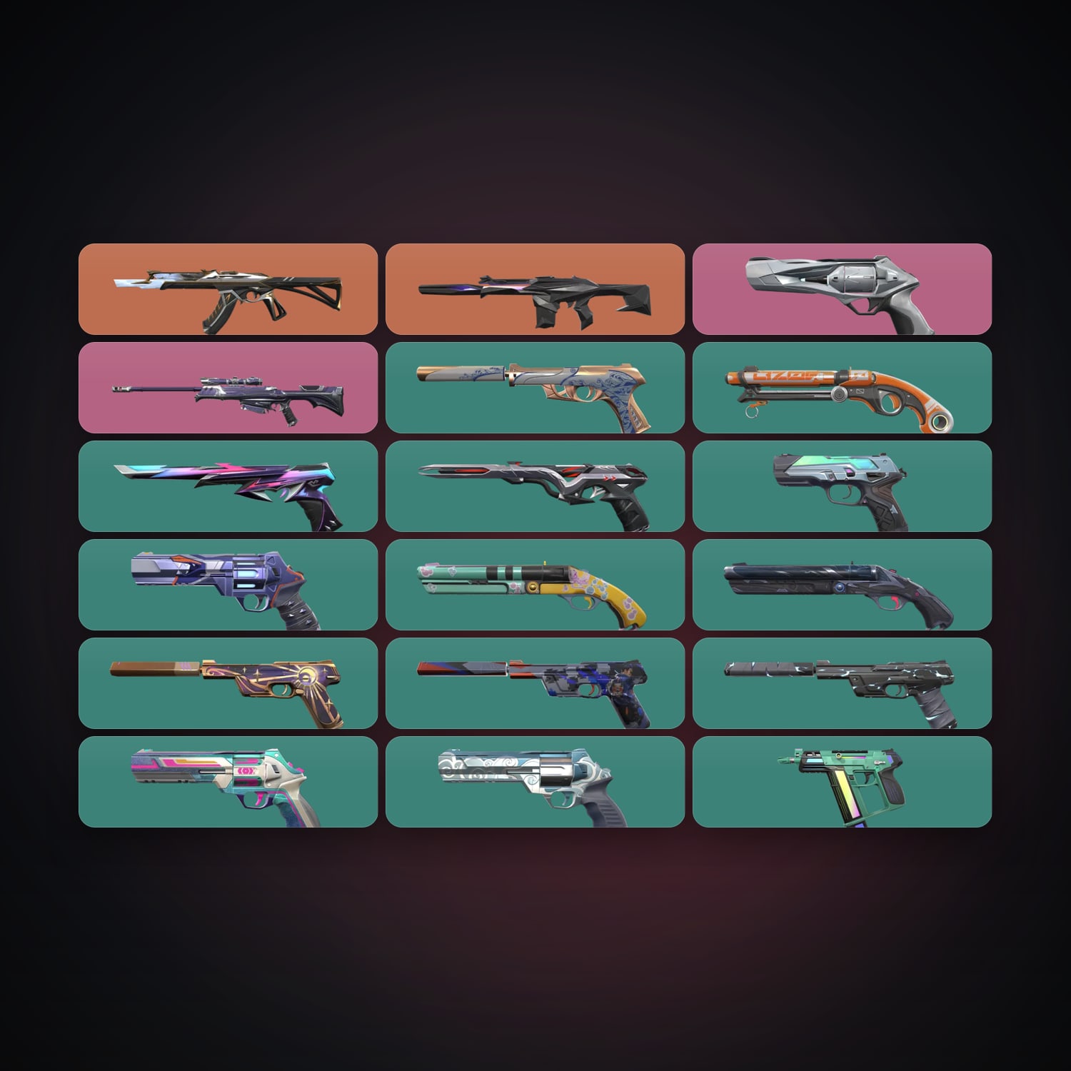 AP Silver 1 locker — 18 skins, lvl 209 — HabibiAccounts