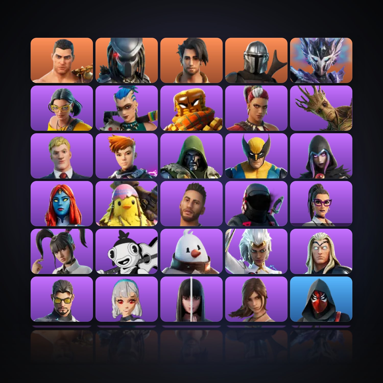 Fortnite | 34 Skins | 500 V-Bucks | Level 956 | 364 Wins — HabibiAccounts