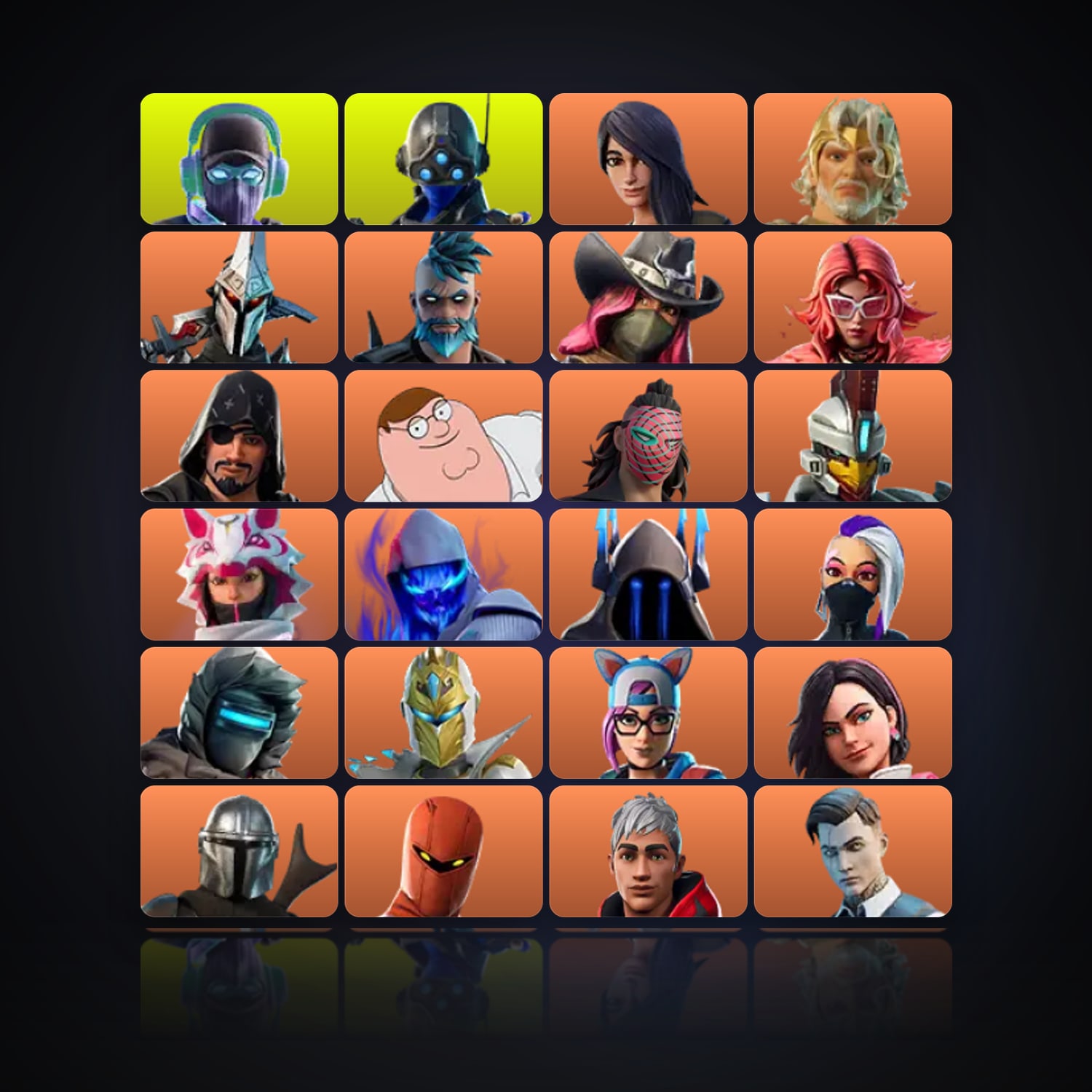 Fortnite | 126 Skins | 300 V-Bucks | Level 2625 | 352 Wins — HabibiAccounts