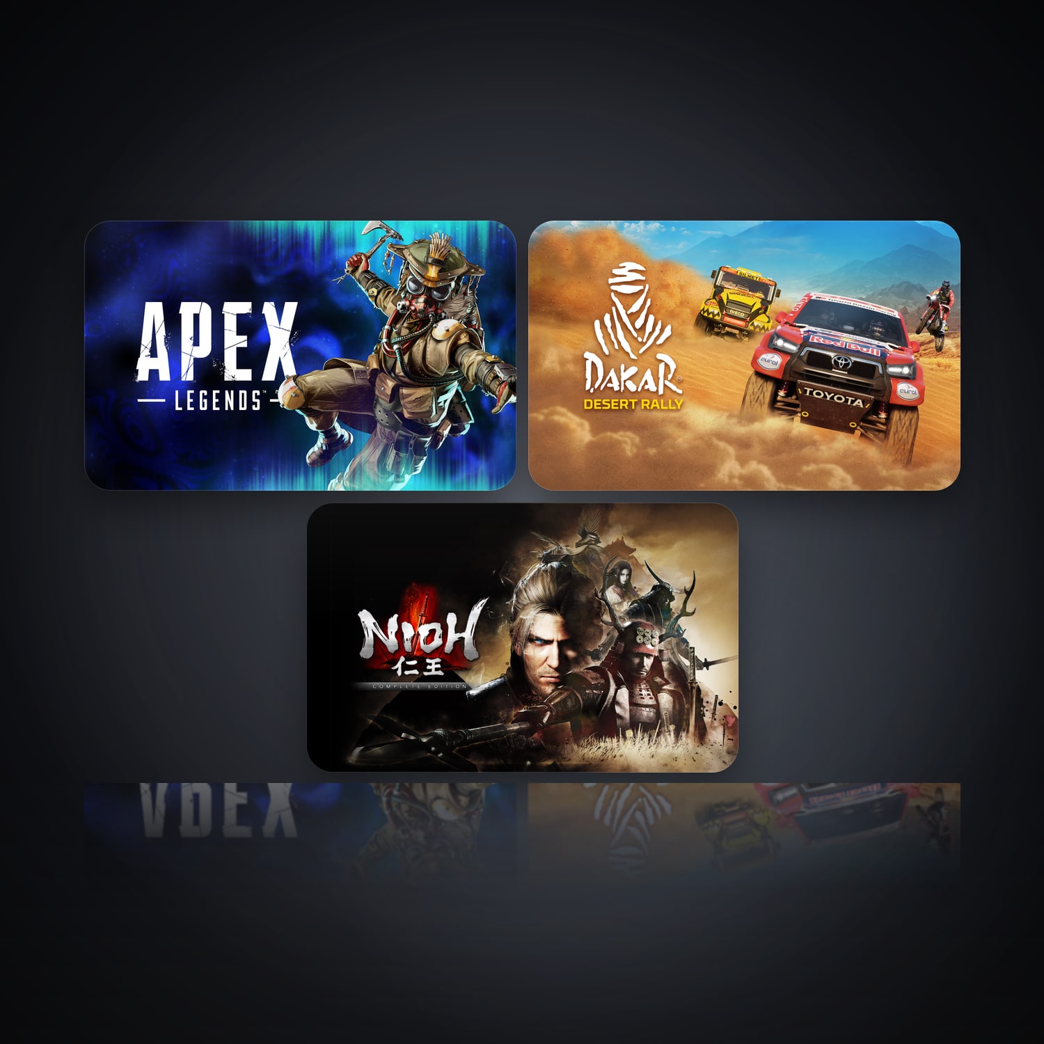Apex Legends & Dakar Desert Rally | 3 Games — HabibiAccounts