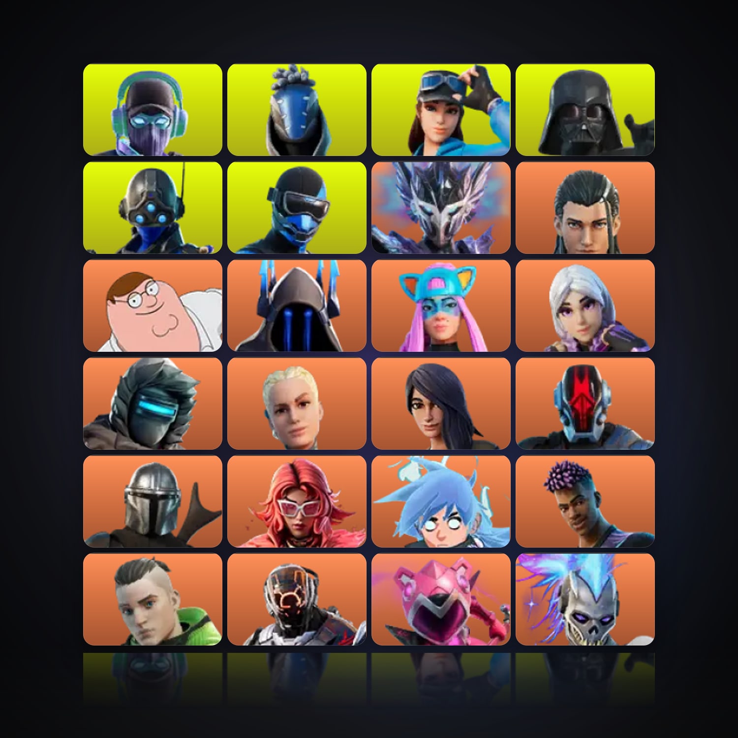 Fortnite | 283 Skins | 4K V-Bucks | Level 6234 | 1.2K Wins — HabibiAccounts