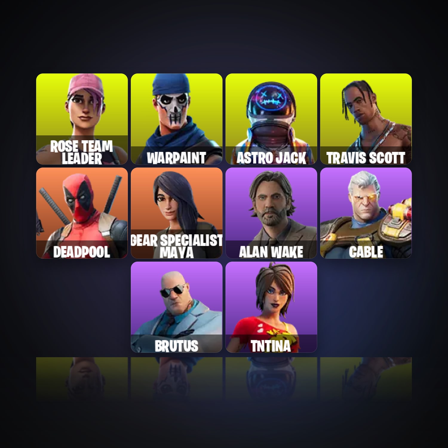 Fortnite | 14 Skins | 300 V-Bucks | Level 136 | 9 Wins — HabibiAccounts
