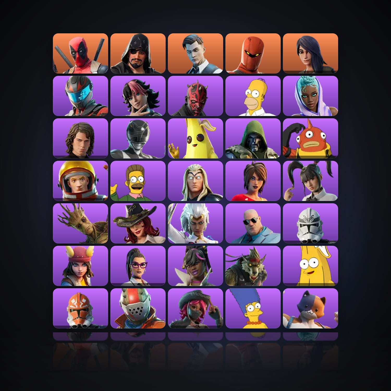 Fortnite | 46 Skins | 550 V-Bucks | Level 1090 | 76 Wins — HabibiAccounts