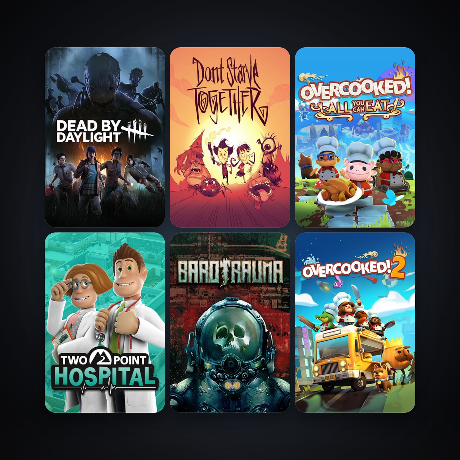Don't Starve Together & Overcooked! All You Can Eat | 16 Games | Clean — HabibiAccounts