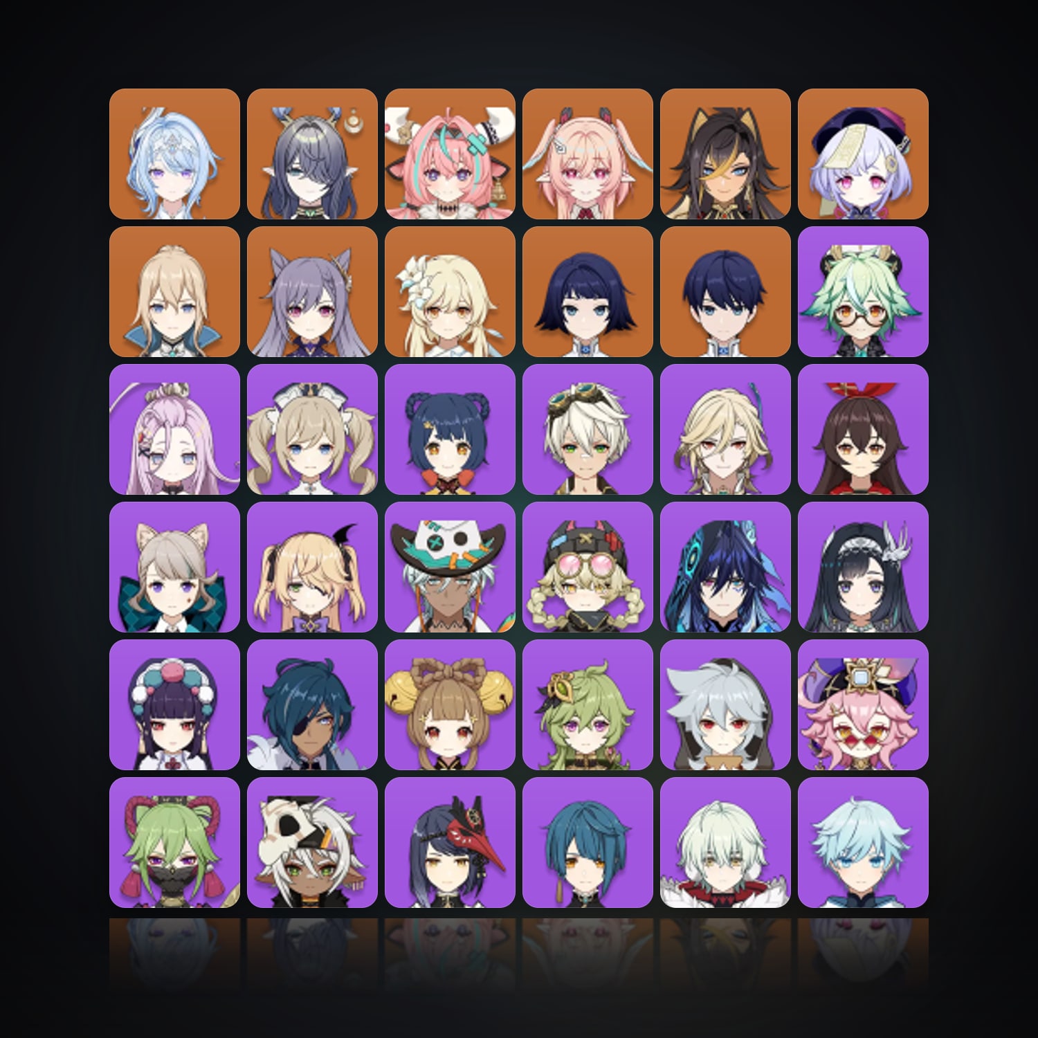 Genshin Impact | AR 57 | 50 Chars | 8× 5★ — HabibiAccounts