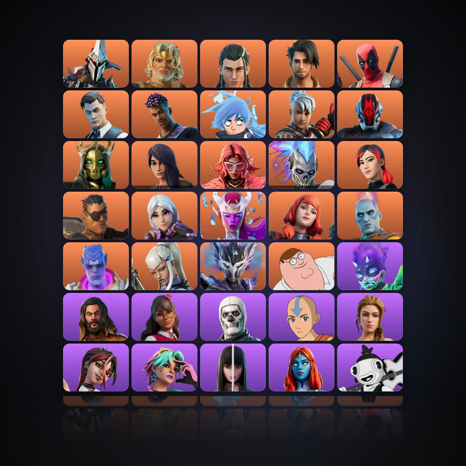 Fortnite | 142 Skins | 150 V-Bucks | Level 4938 | 624 Wins — HabibiAccounts